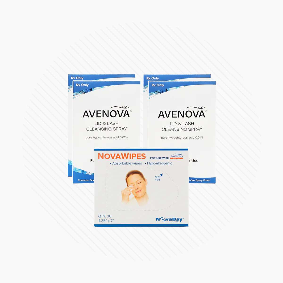 Avenova Hypochlorous Spray Solution (20ml or 40ml Bottles) 2-Pack with Novawipes (Professional Strength) - Image 5