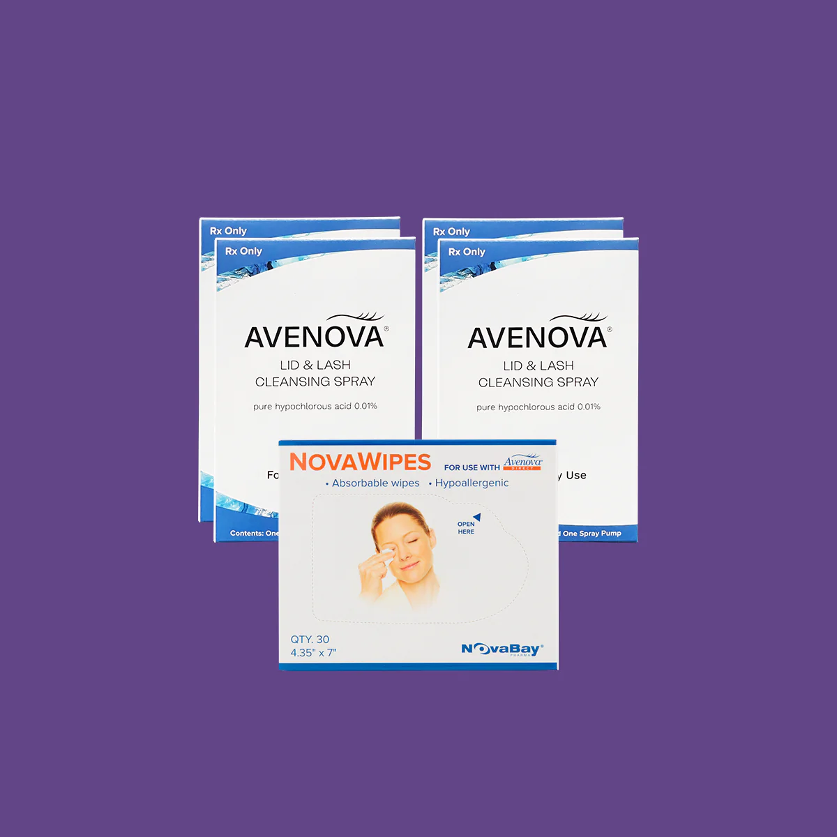 Avenova Hypochlorous Spray Solution (20ml or 40ml Bottles) 2-Pack with Novawipes (Professional Strength) - Image 6