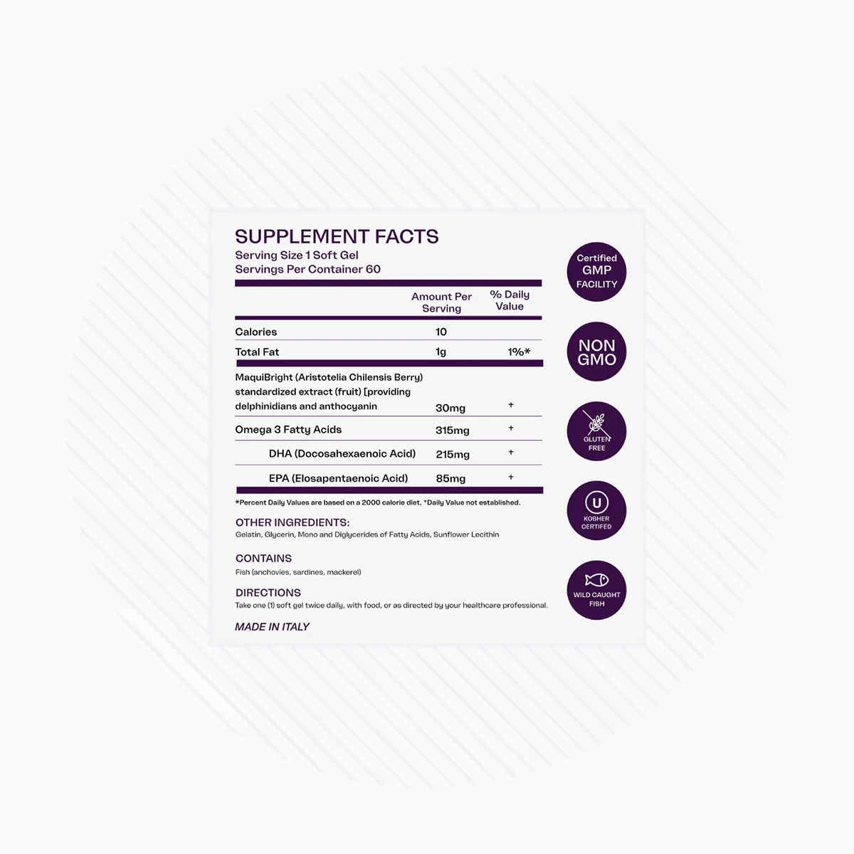 Avenova Eye Health Support with MaquiBright & Omega-3 (60ct 1 Month Supply) - Image 3