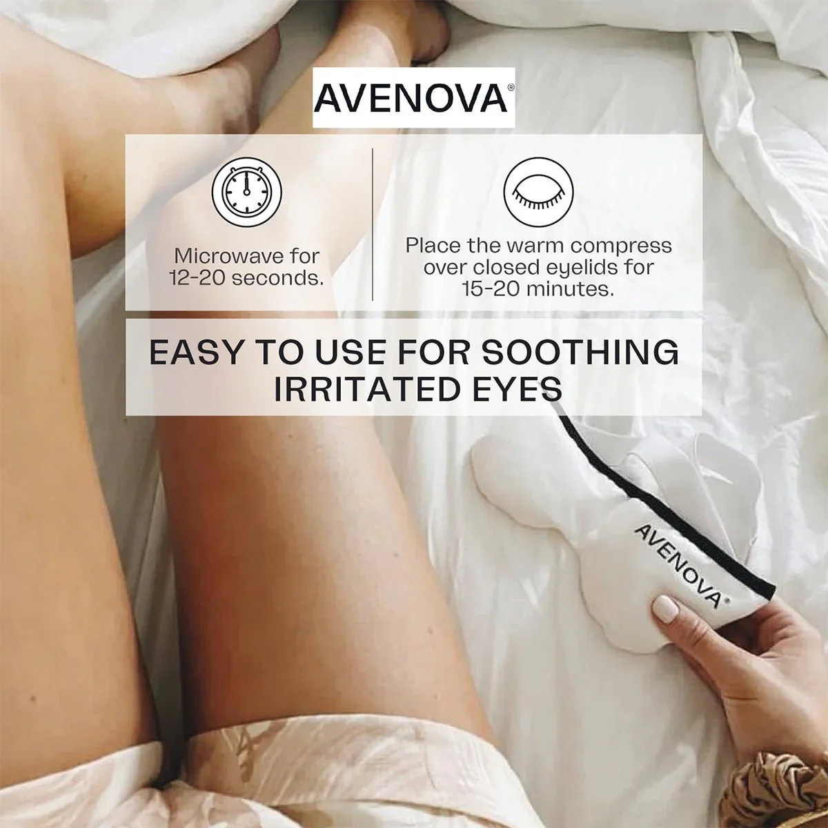 Avenova Microwavable Heat Eye Compress Mask - Image 4