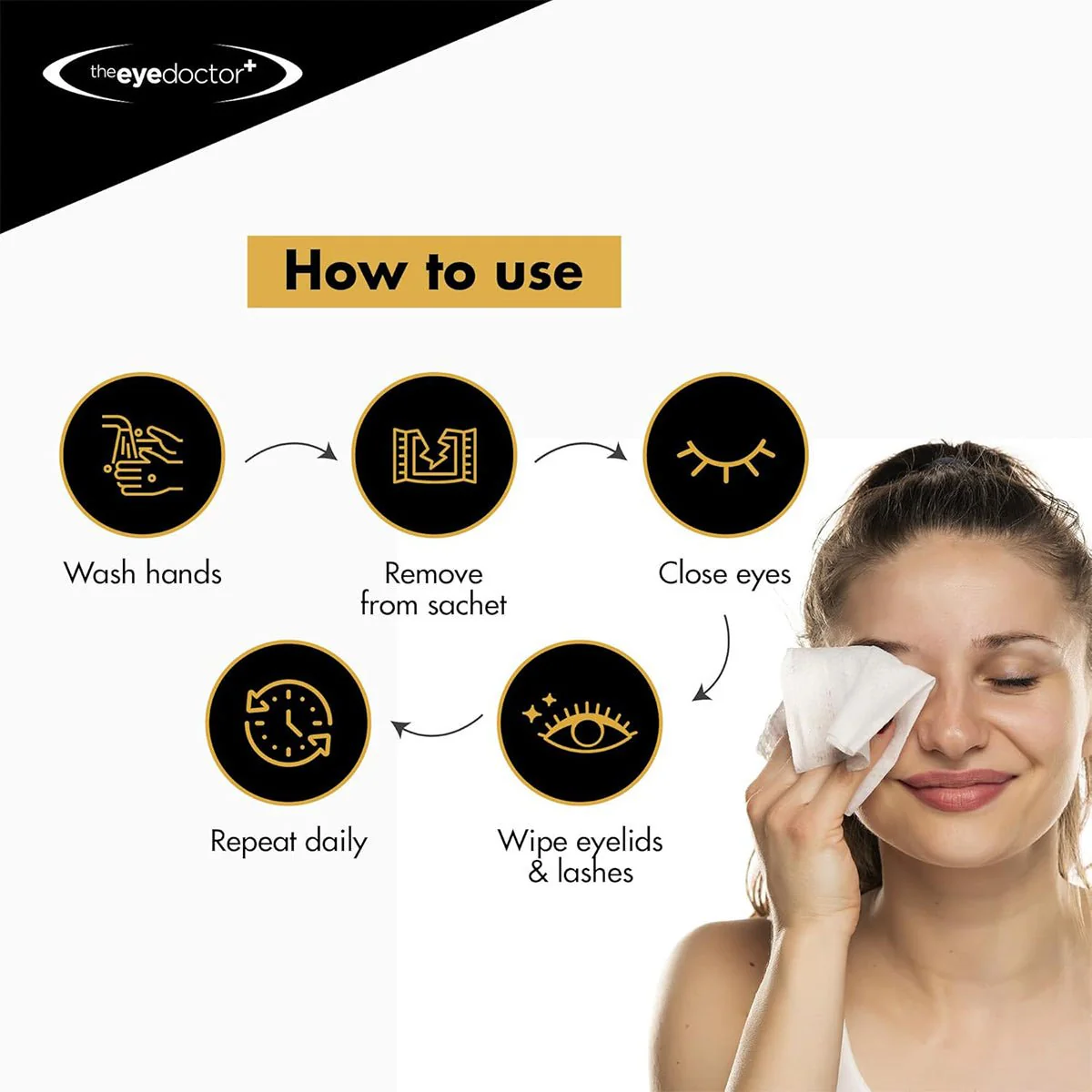 Biodegradable Eyelid Wipes for Eyelid Cleaning 20ct - Image 4
