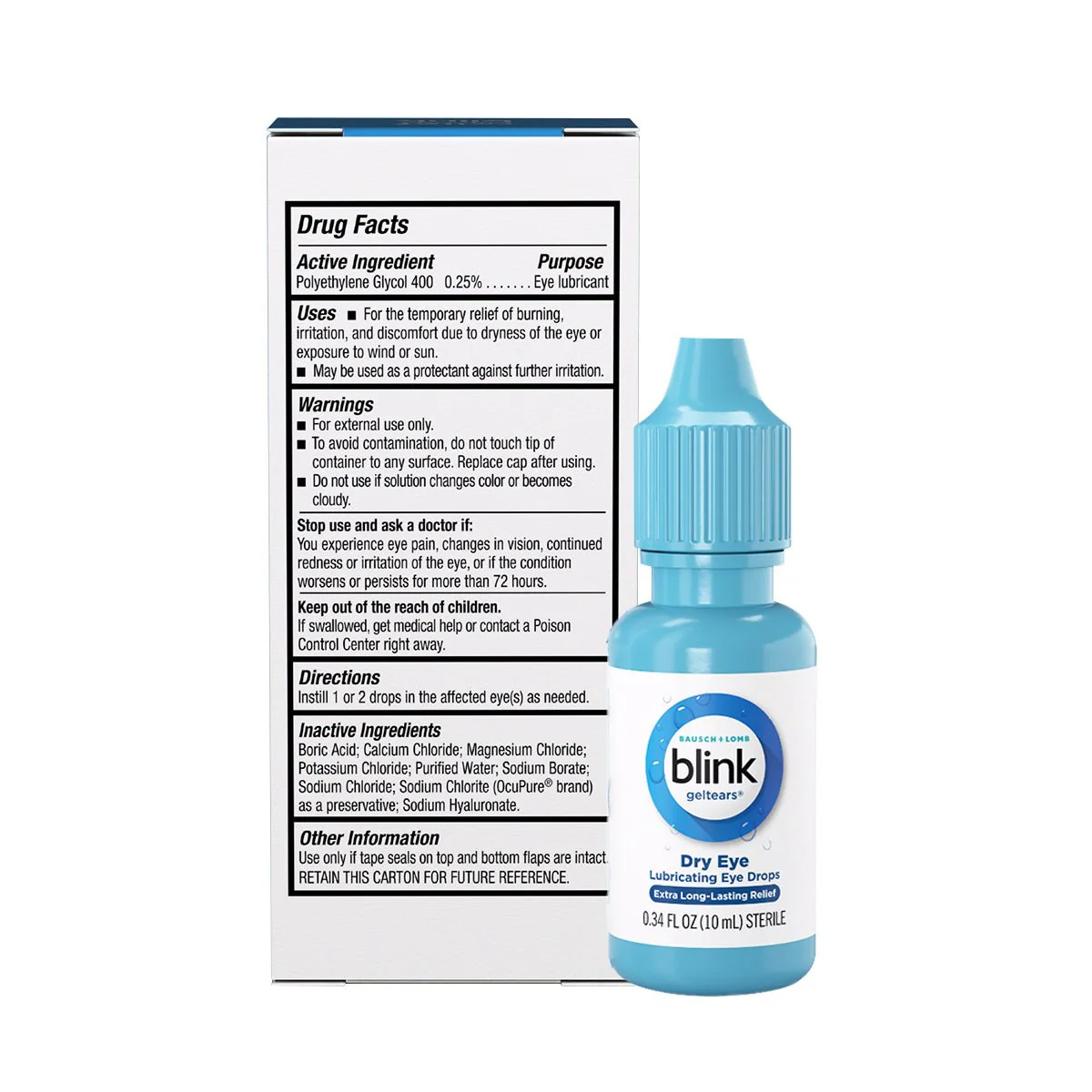 Blink Gel Tears Lubricating Eye Drops (10ml) - Image 3