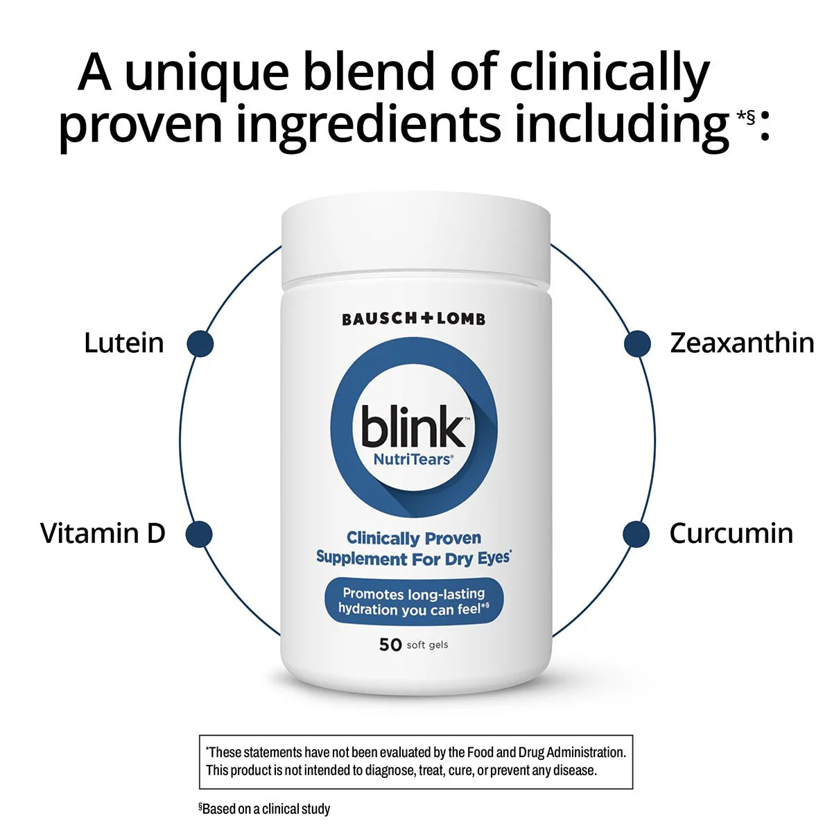 Blink NutriTears supplement for Dry Eyes (50 Softgels - 2 Mo Supply) - Image 3