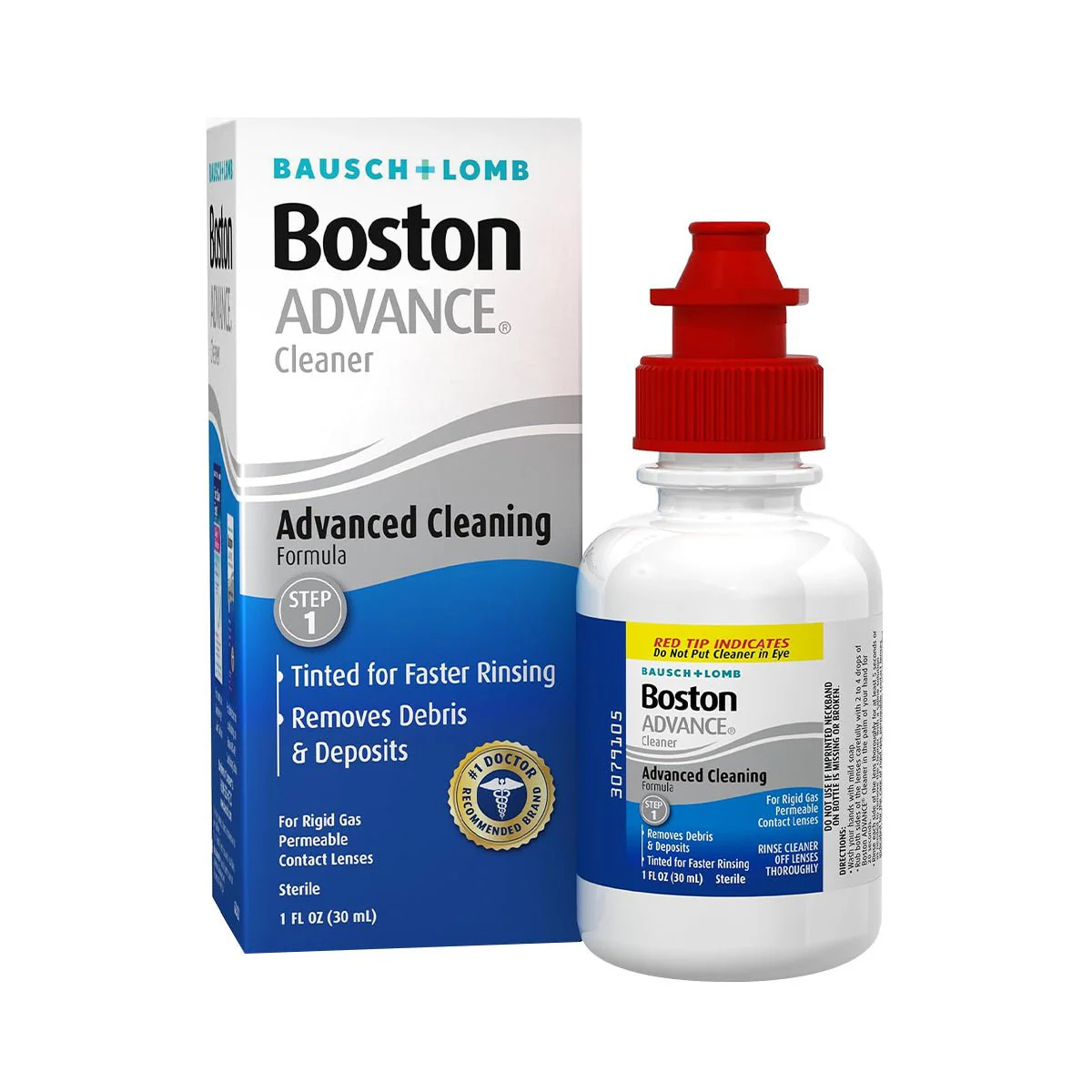 Boston Advance Cleaner Solution, for Gas Permeable Contact Lenses, 1 Fl Oz - Image 2