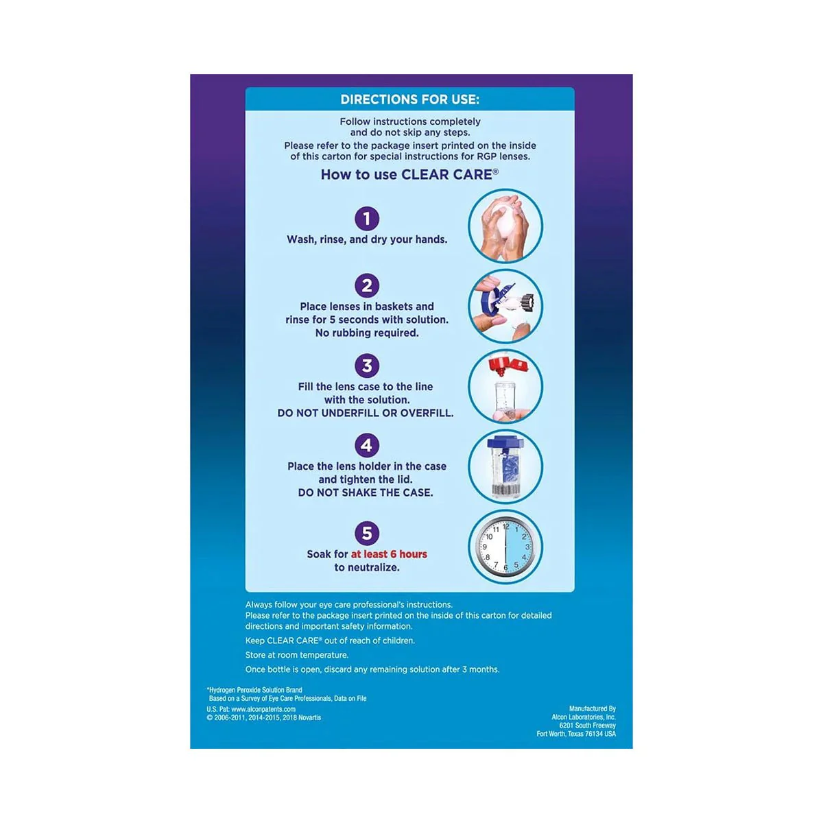 Clear Care Plus Cleaning Solution with Hydraglyde, Twin Pack, Multi, 12 Oz, Pack of 2 - Image 7
