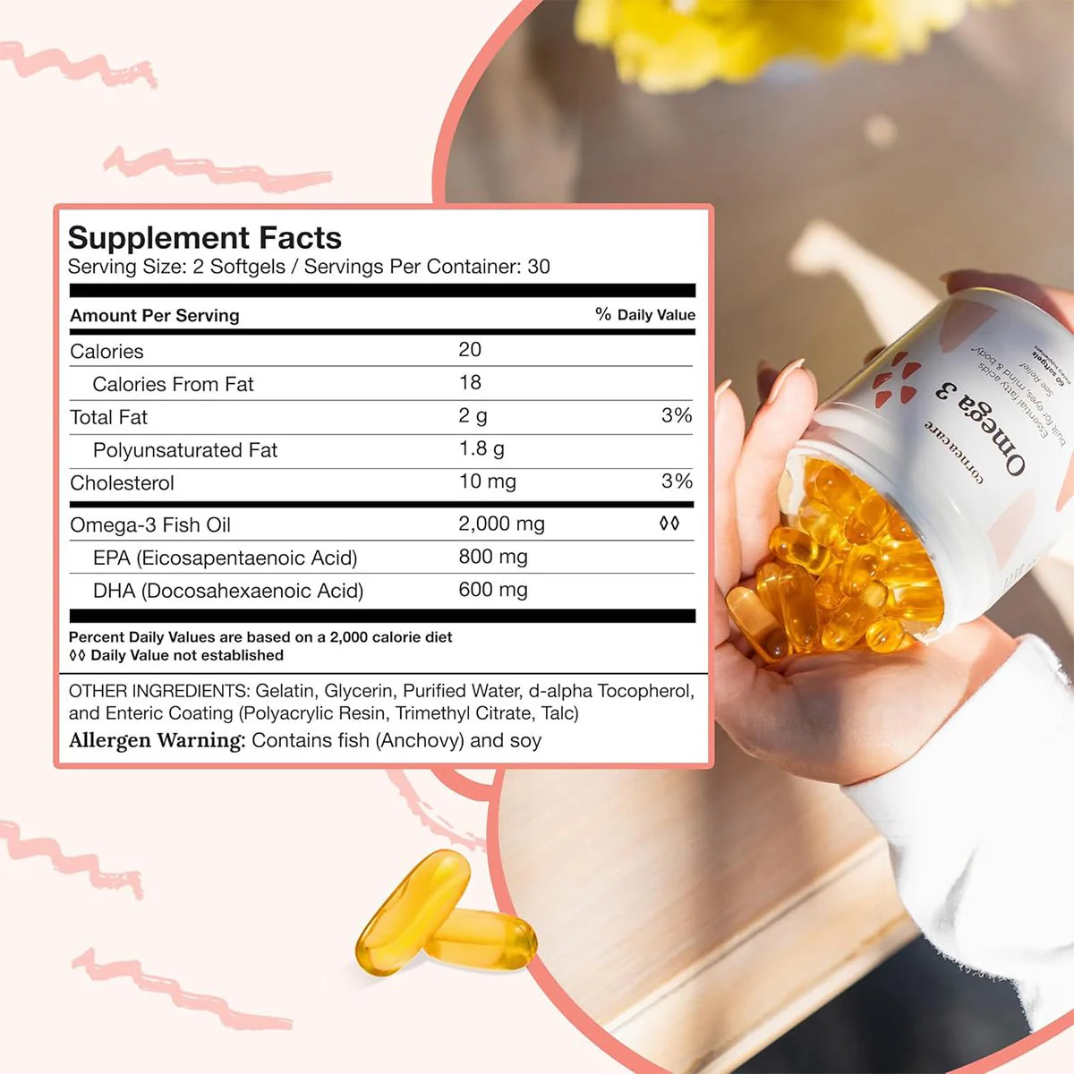 CorneaCare Triple Strength Omega 3 Fish Oil - Image 2
