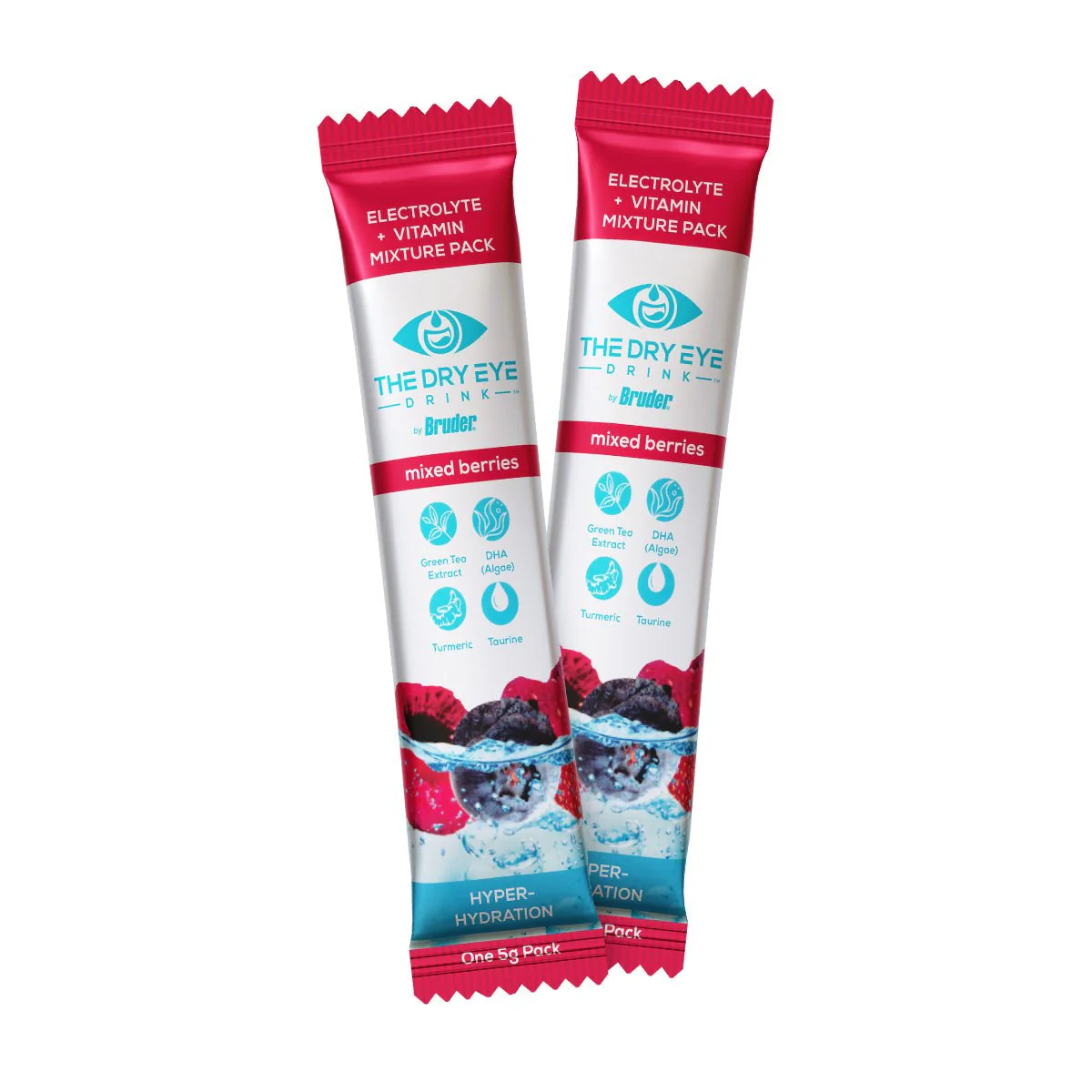 Dry Eye Drink™ Daytime – Doctor-Formulated Electrolyte Hydration for Eye Health (Mixed Berries, 20 Packets) - Image 3