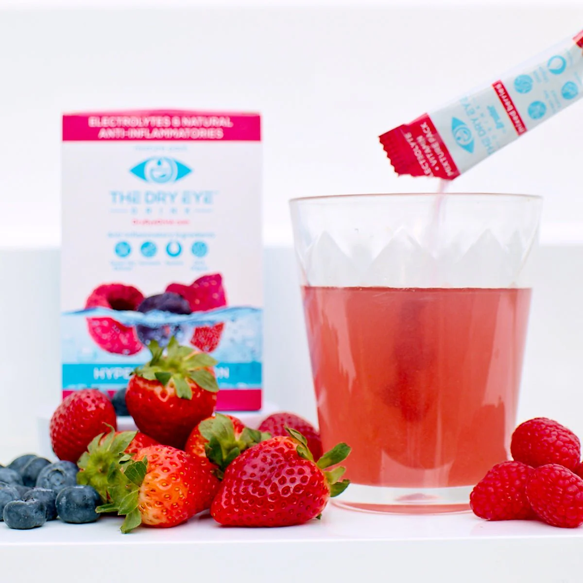 Dry Eye Drink™ Daytime – Doctor-Formulated Electrolyte Hydration for Eye Health (Mixed Berries, 20 Packets) - Image 7