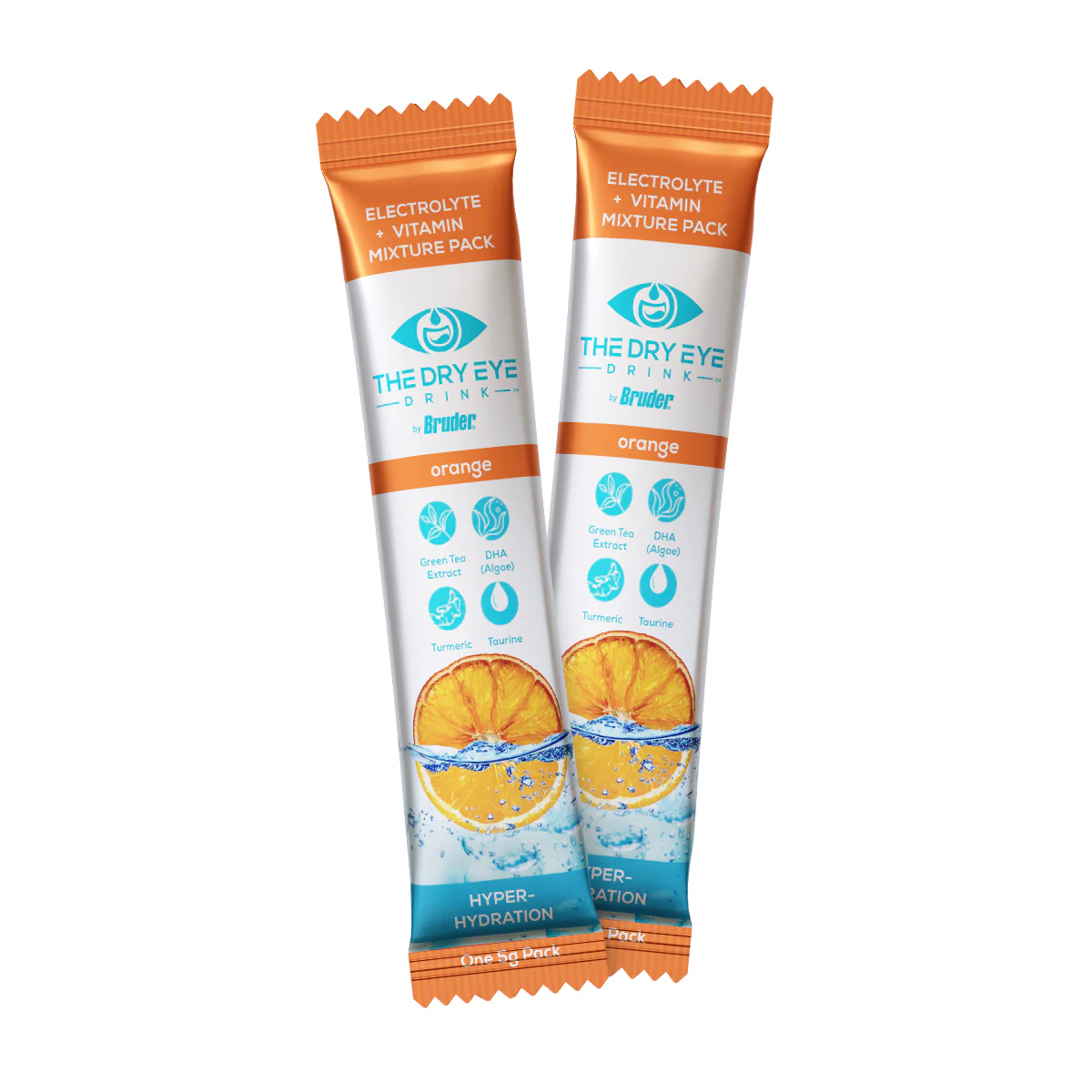 Dry Eye Drink™ Daytime – Doctor-Formulated Electrolyte Hydration for Eye Health (Orange, 20 Packets) - Image 3