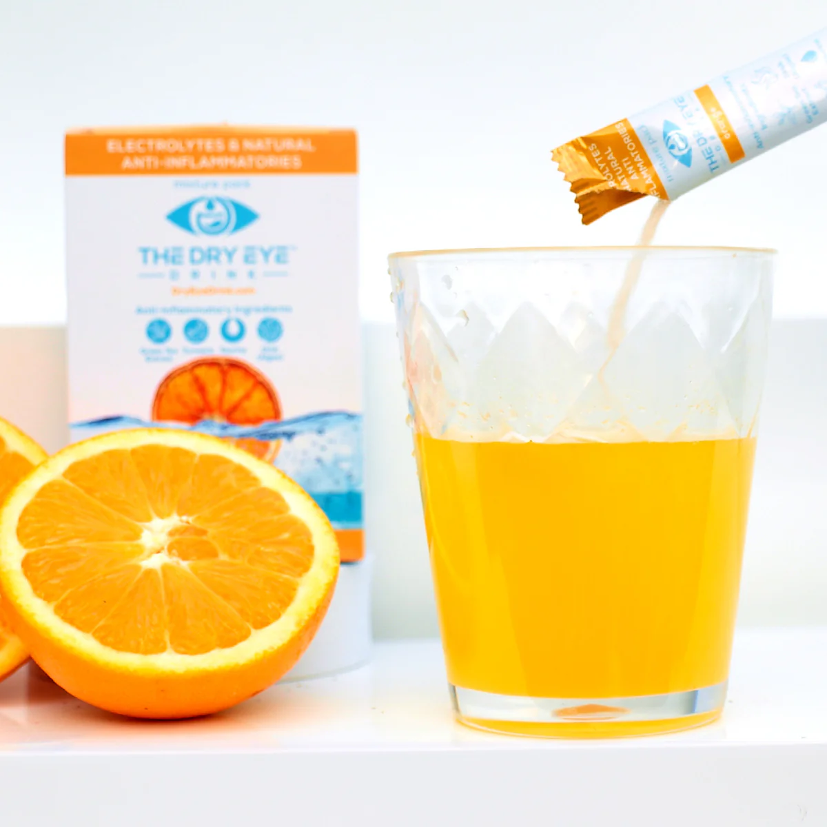 Dry Eye Drink™ Daytime – Doctor-Formulated Electrolyte Hydration for Eye Health (Orange, 20 Packets) - Image 7