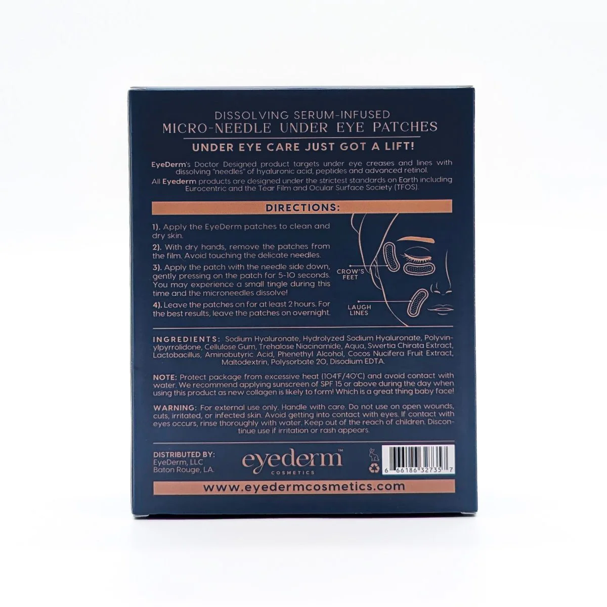 EyeDerm Micro-Needle Under Eye Patches (4 pairs) - Image 2