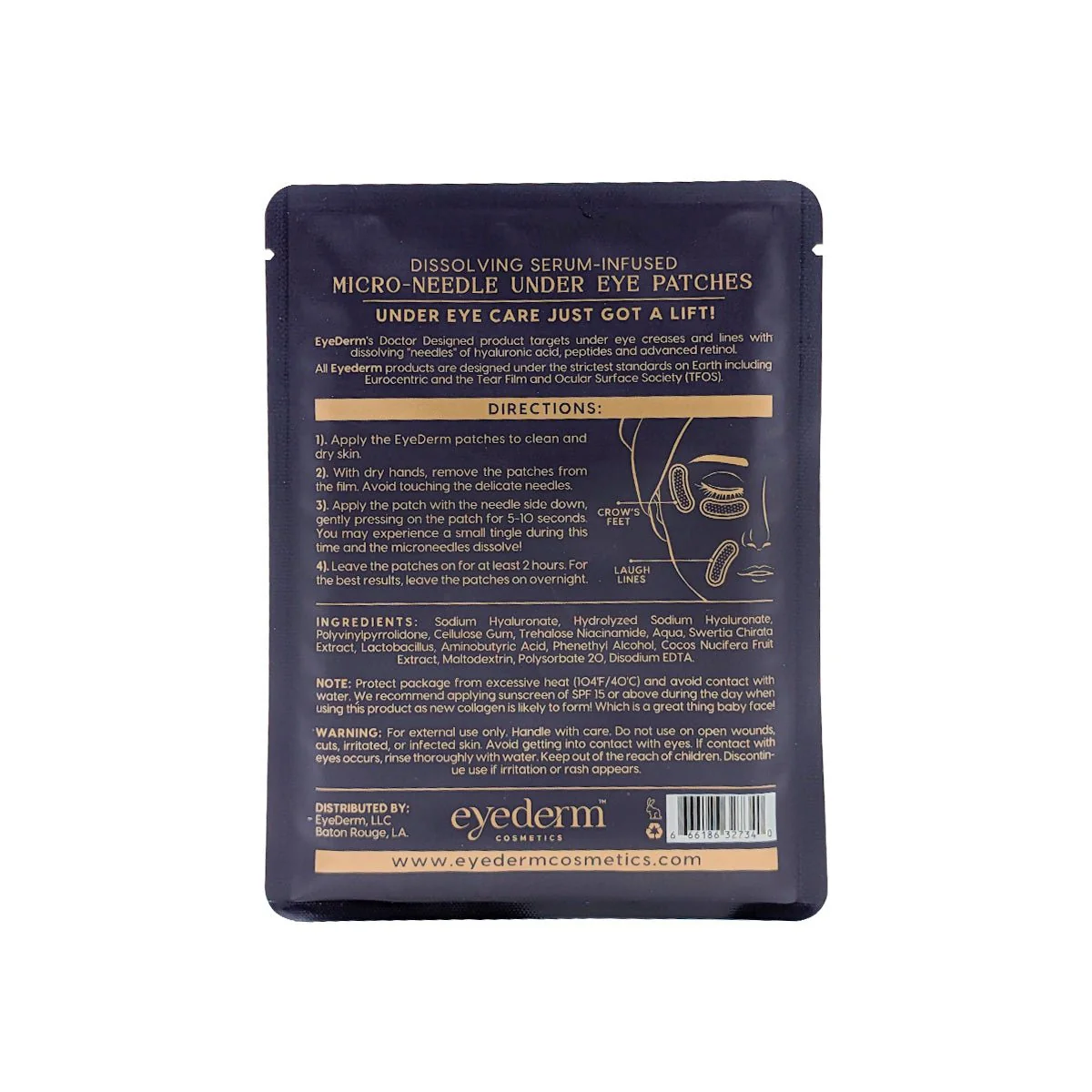 EyeDerm Micro-Needle Under Eye Patches (4 pairs) - Image 4