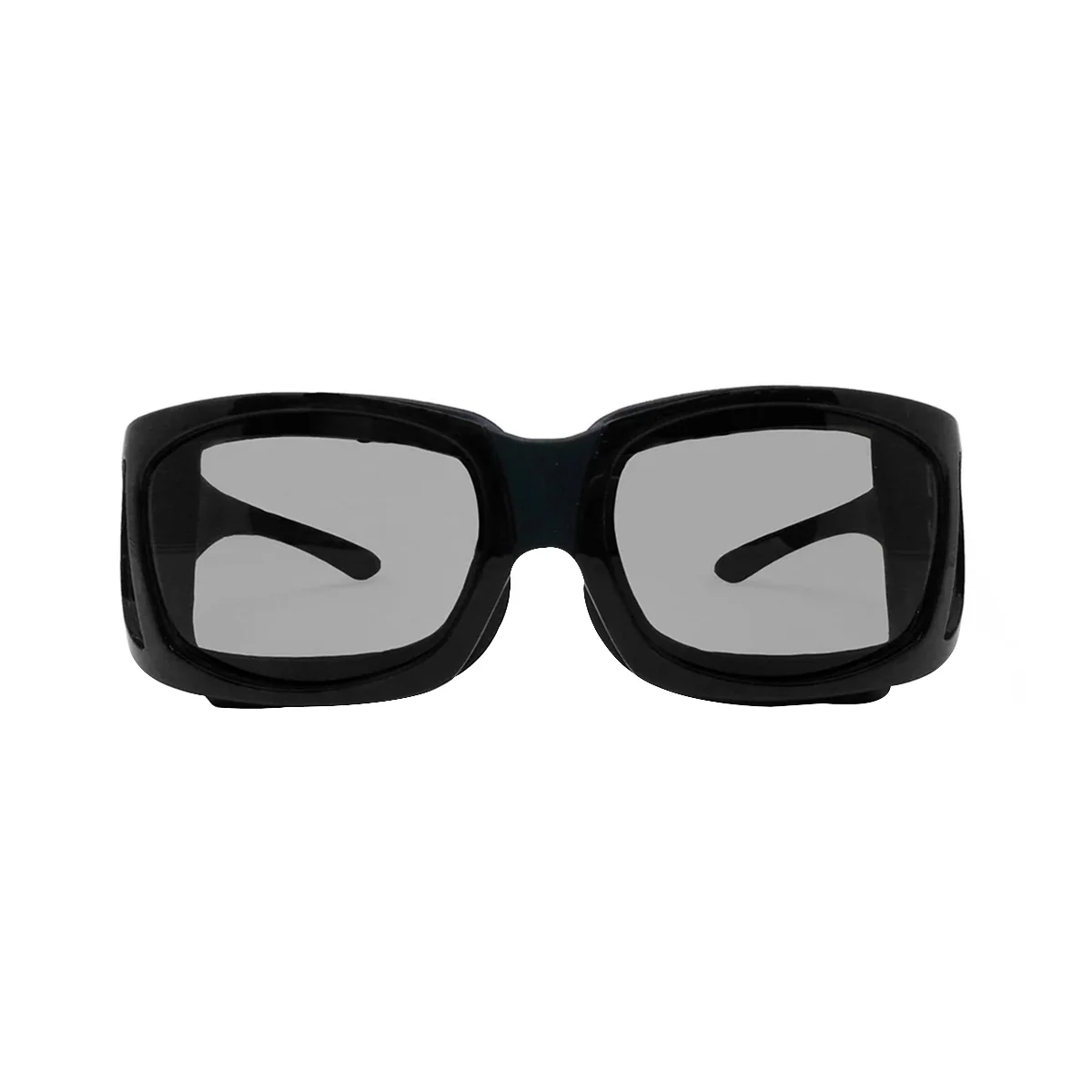 EyeEco Large Moisture Release Eyewear- (Shiny Black with Clear Lens) - Image 2