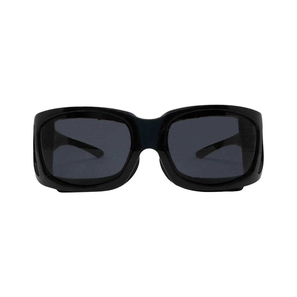 EyeEco Large Moisture Release Eyewear- (Shiny Black with Gray Lens) - Image 2