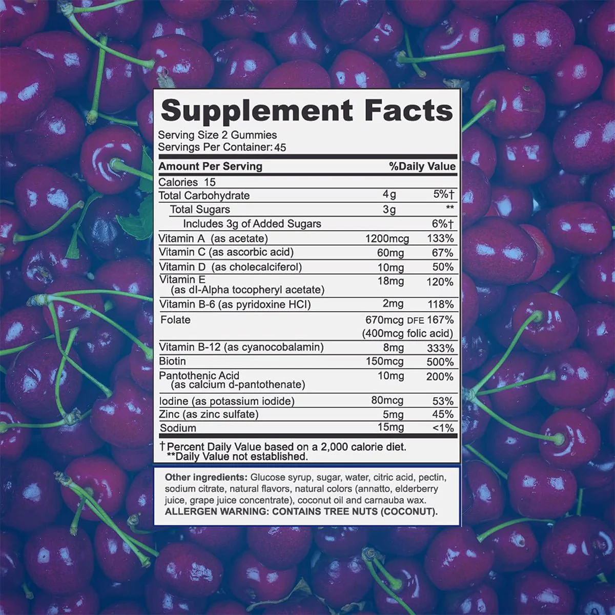 Focus Multivitamin Gummies to Support Overall Health Daily Vitamin (90 Ct, 45 Day Supply) - Image 3