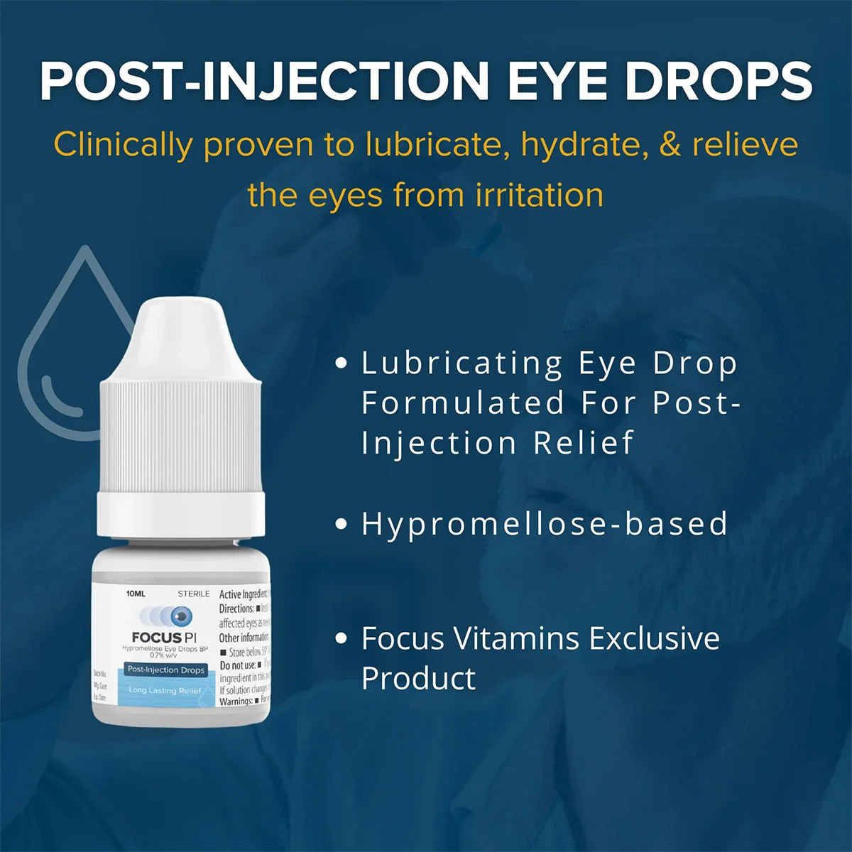 Focus PI Eye Drops (10ml Bottle) – Lubricating Eye Drops, Long Lasting Hydration - Image 4