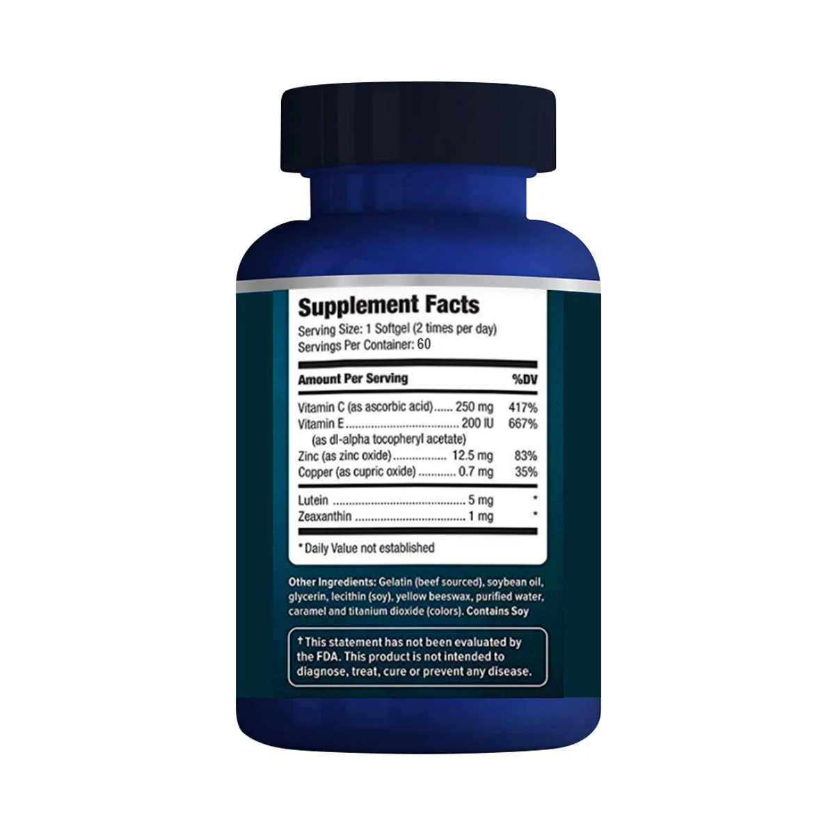 Focus Select Supplement - AREDS2 formula for Macular Degeneration (60ct. 30 Day Supply) - Image 2