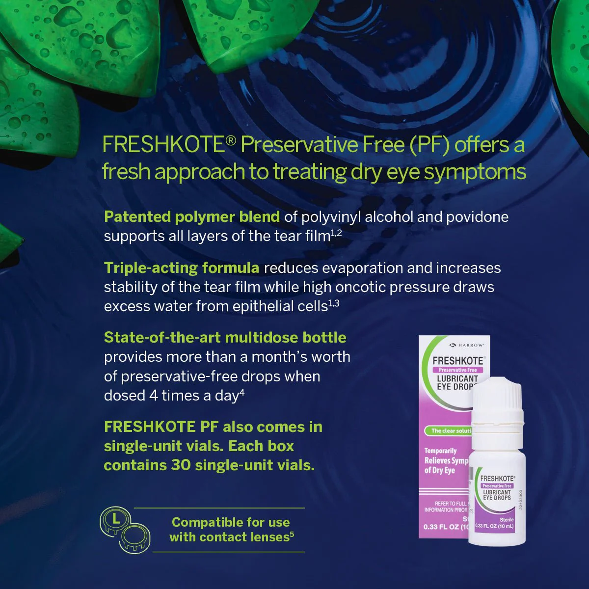 Freshkote Preservative Free (PF) Lubricant Eye Drops (Pack of 2) - Image 3