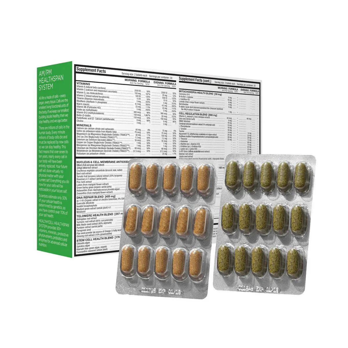 HealthyCell AM PM Healthspan Vitamins (30 day Supply) - Image 10
