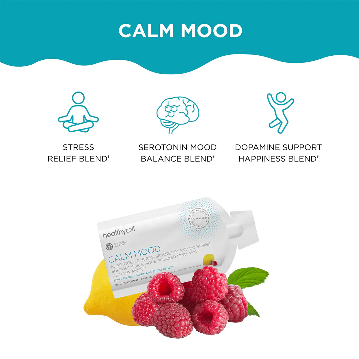 HealthyCell Calm Mood for Relaxation and Stress Support (14ct) - Image 3