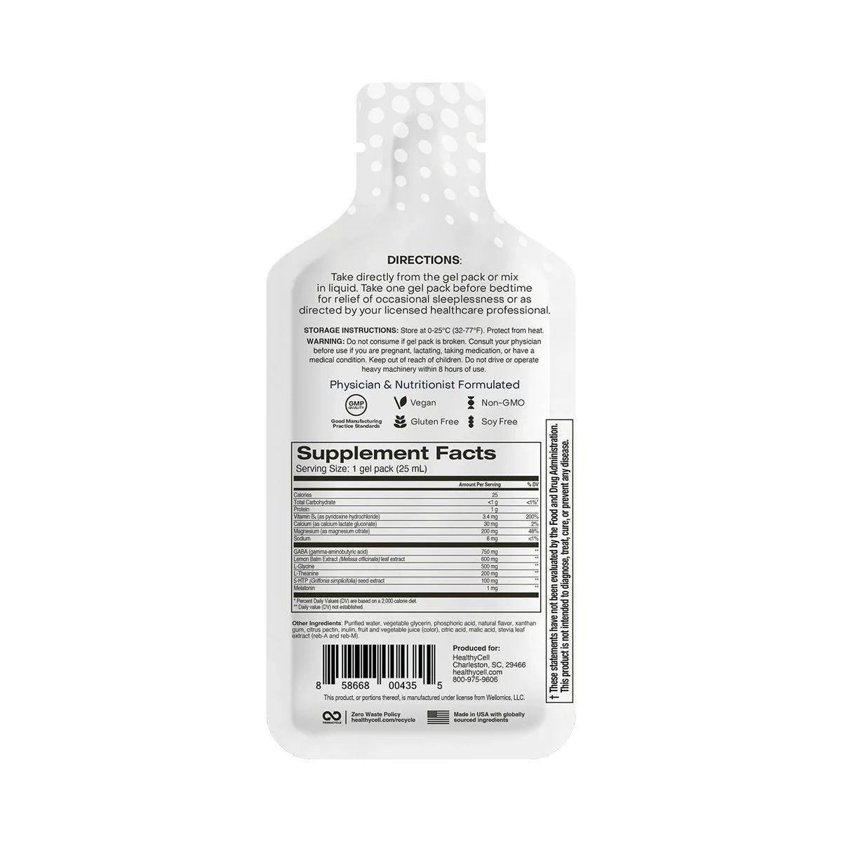 HealthyCell REM Sleep Supplement and Sleep Aid (30 Gel Packs) - Image 3