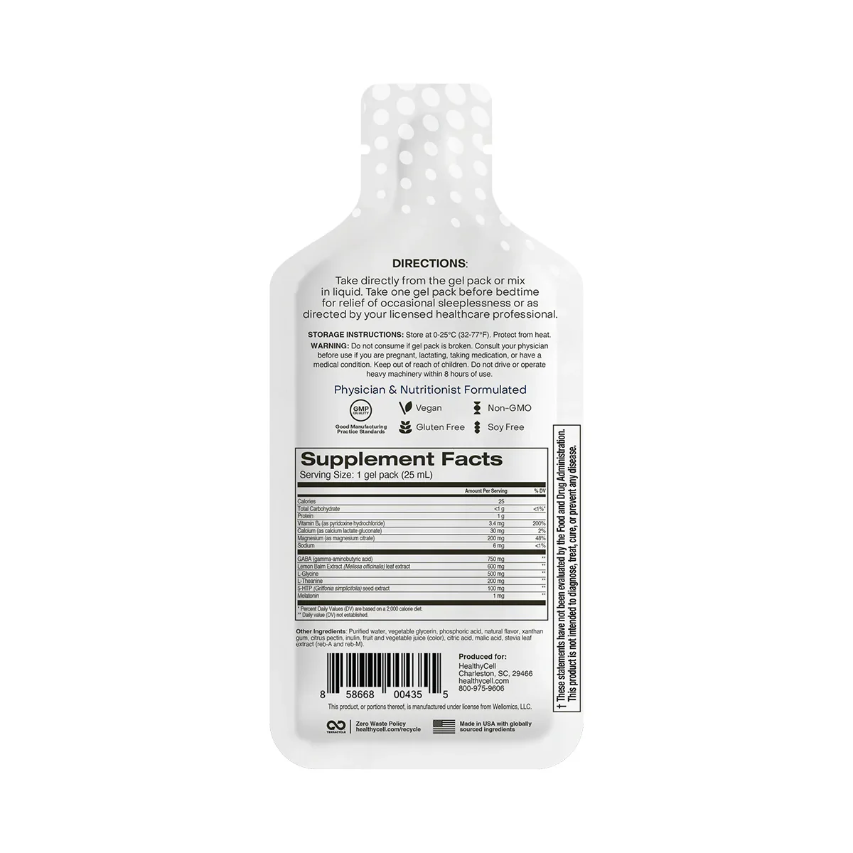HealthyCell REM Sleep Supplement and Sleep Aid (30 Gel Packs) - Image 8