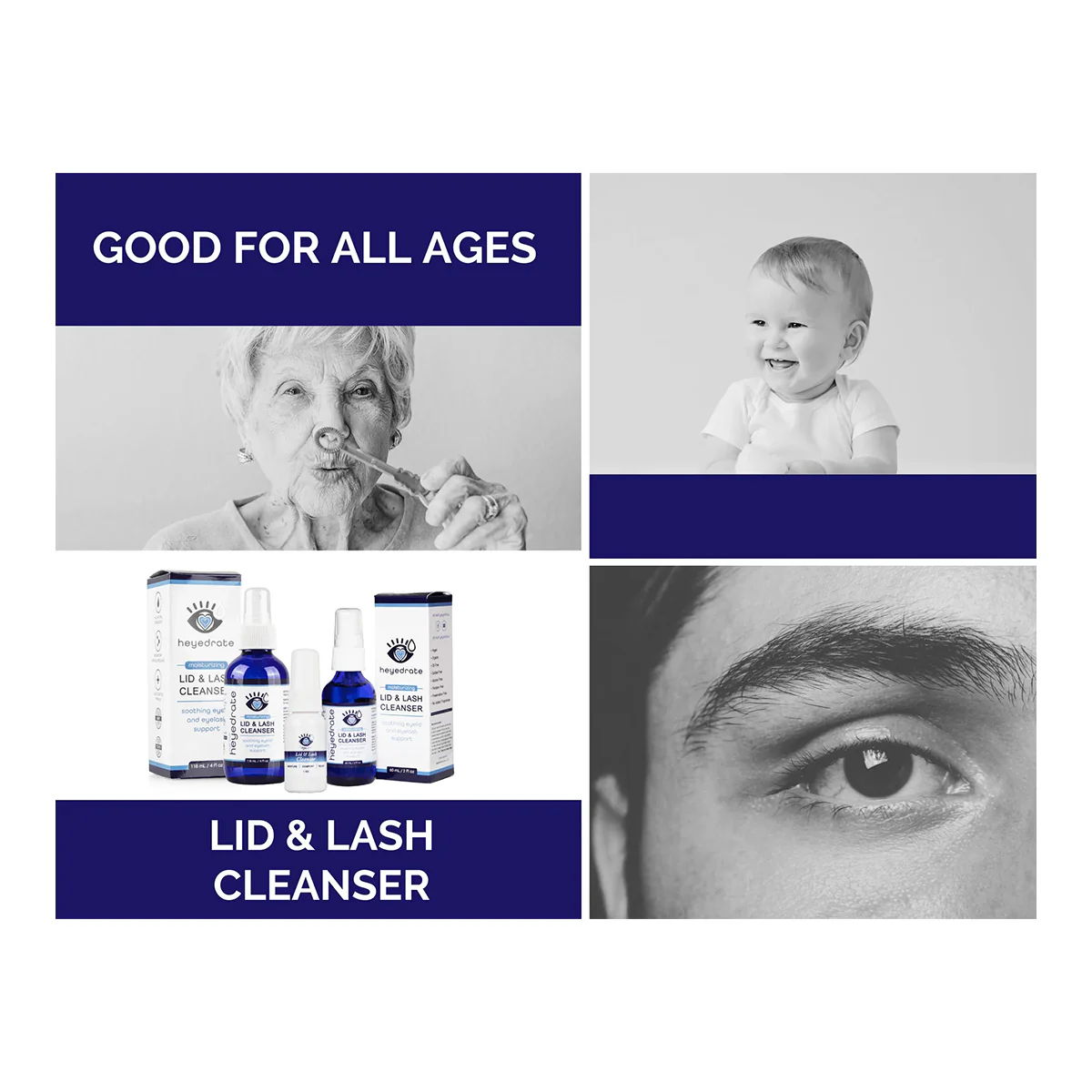 Heyedrate Lid & Lash Cleanser (4 oz Bottle, 4 Month Supply) - Image 5