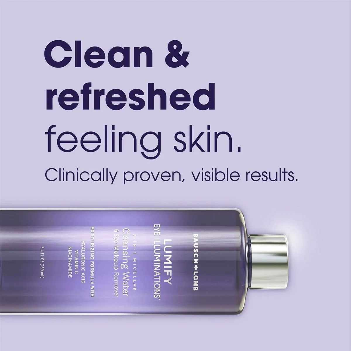 LUMIFY Eye Illuminations Cleansing Water & Eye Makeup Remover, (160mL Bottle) - Image 6