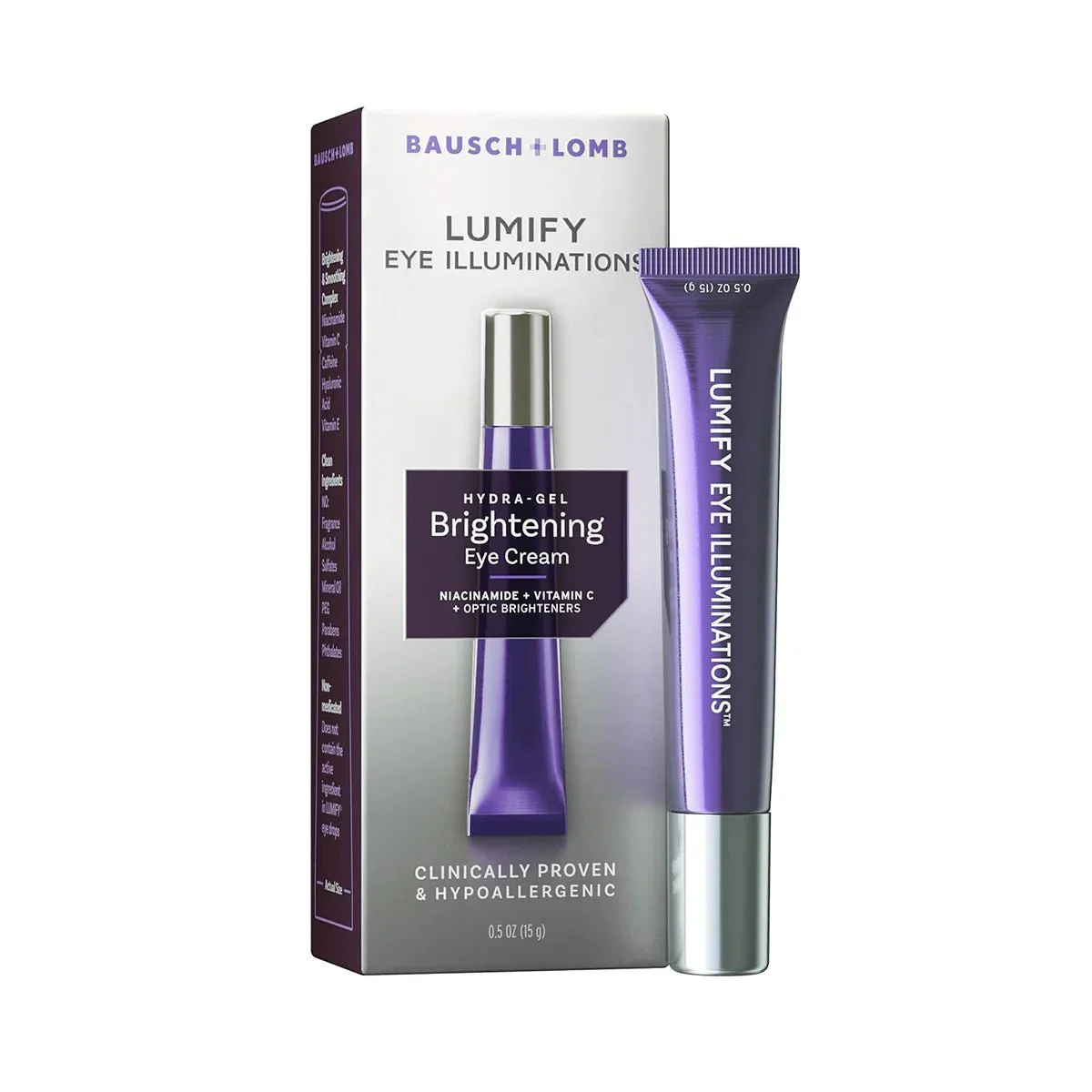 LUMIFY Eye Illuminations Hydra-Gel Brightening Eye Cream, Smoother Looking Skin with Subtle Glow, Hypoallergenic, (15 g tube) - Image 8