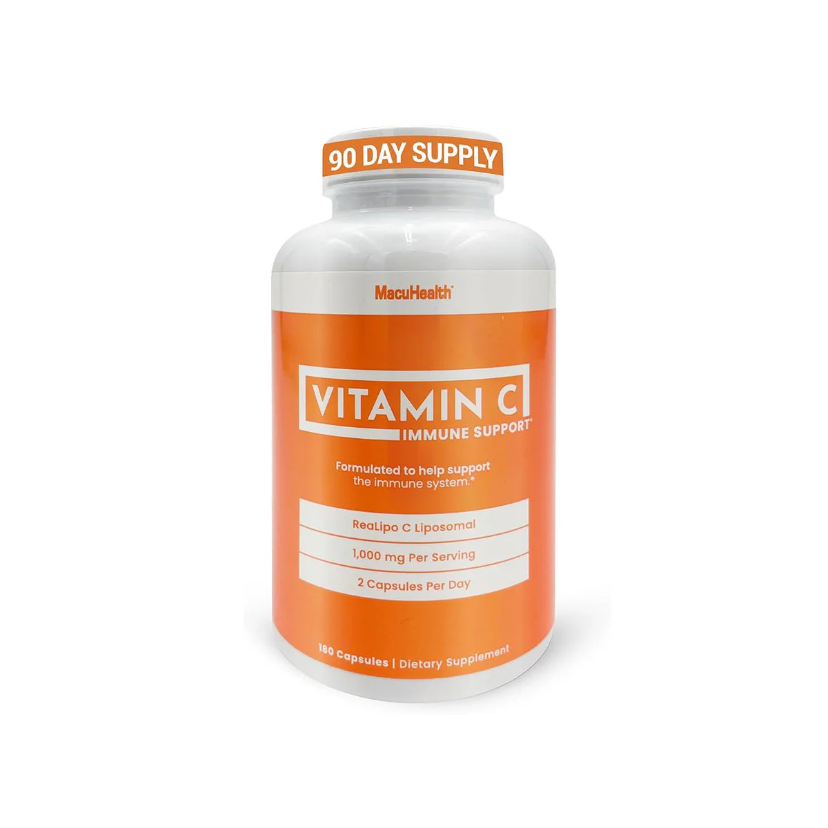 Macuhealth Liposomal Vitamin C 1000MG Per Serving - High Bioavailablity Vitamin with Fat-Soluble Antioxidants and Enhanced Absorption (180ct)