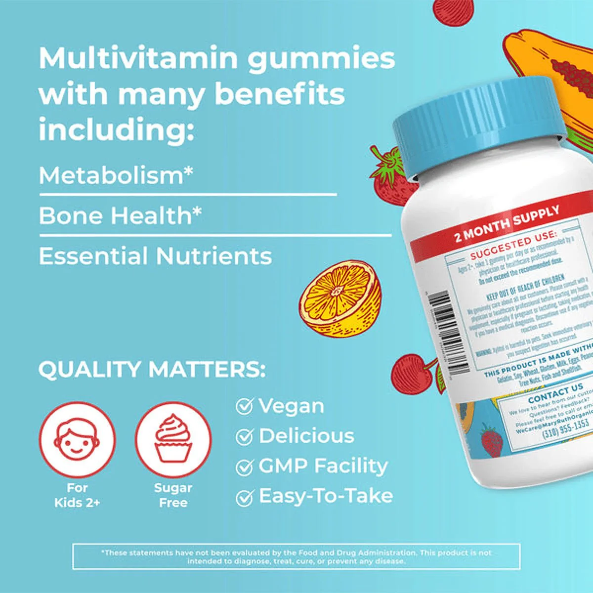Mary Ruth's Kids Multivitamin Gummies (60ct) 2-Month Supply - Image 4