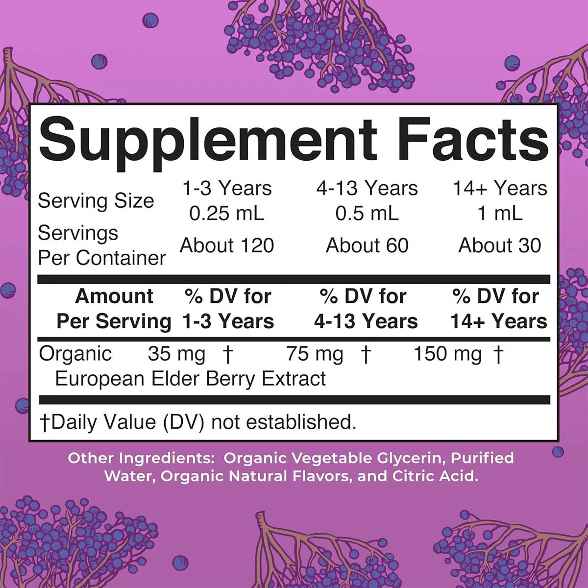 Mary Ruth's Organic Elderberry Liquid Drops Oral (1 oz) 30 Servings - Image 2