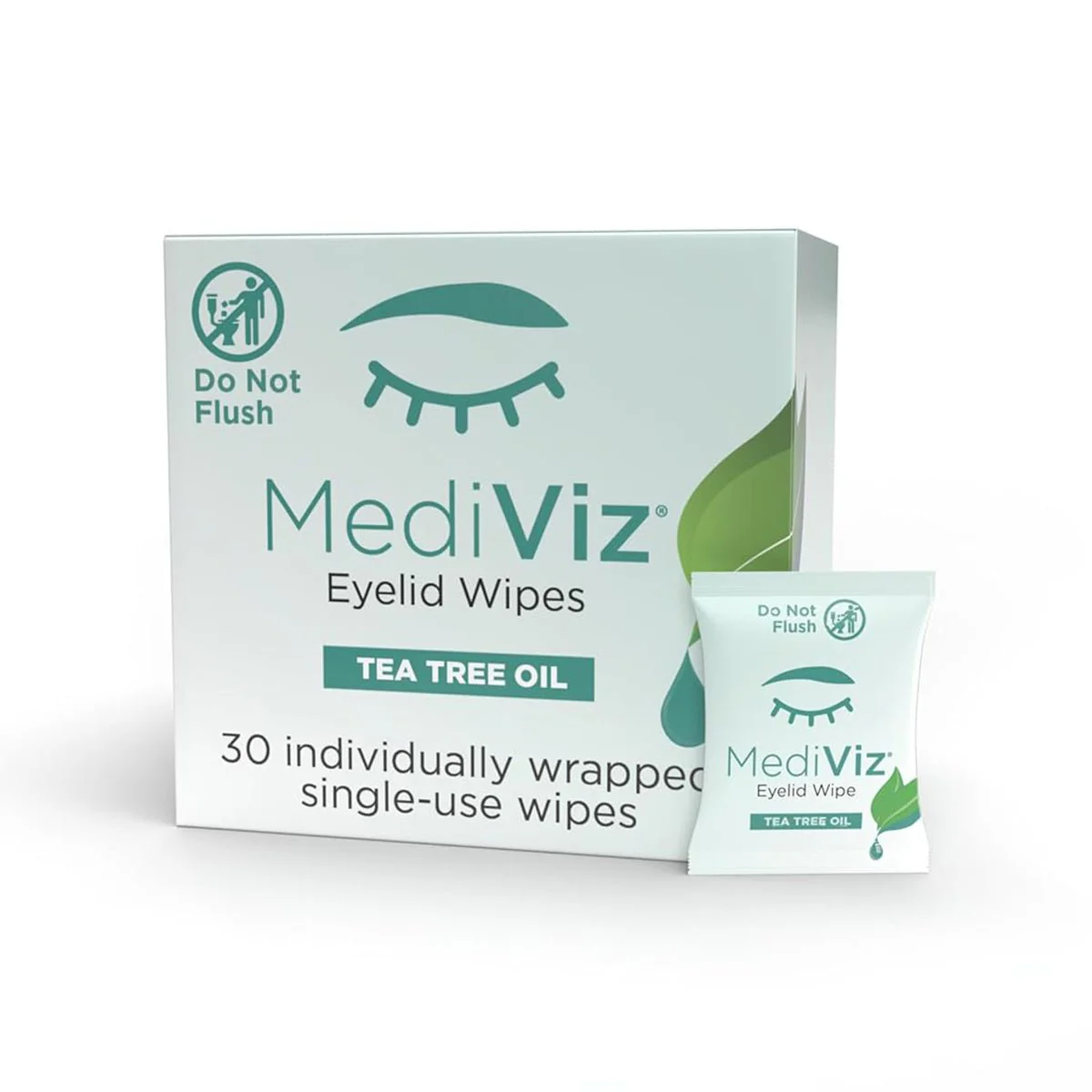 Mediviz Tea Tree Eyelid Cleansing Wipes - Image 2