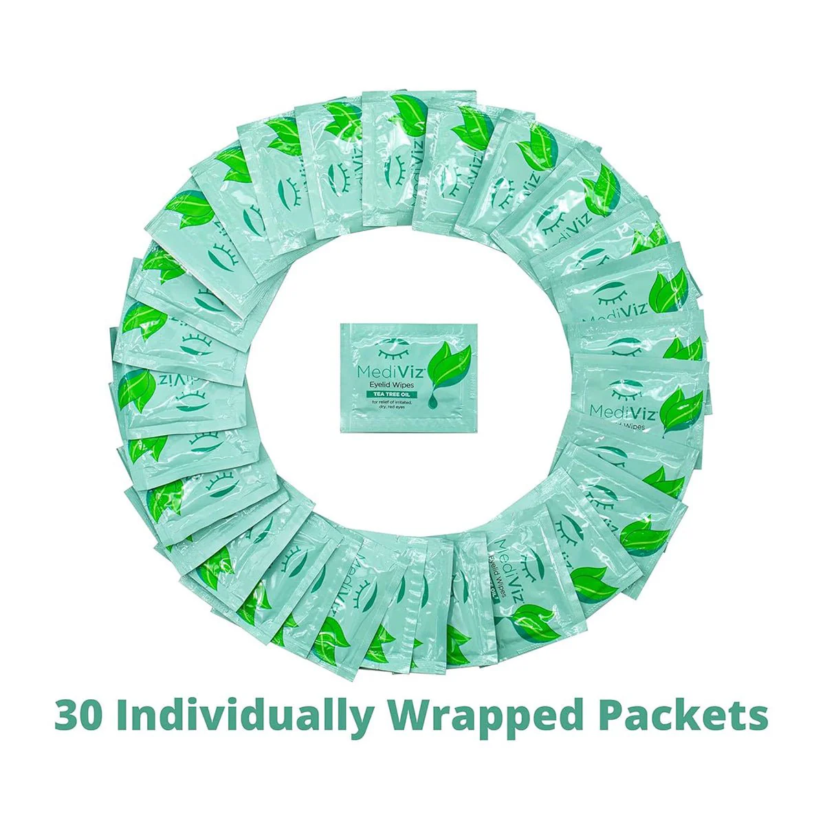 Mediviz Tea Tree Eyelid Cleansing Wipes - Image 4