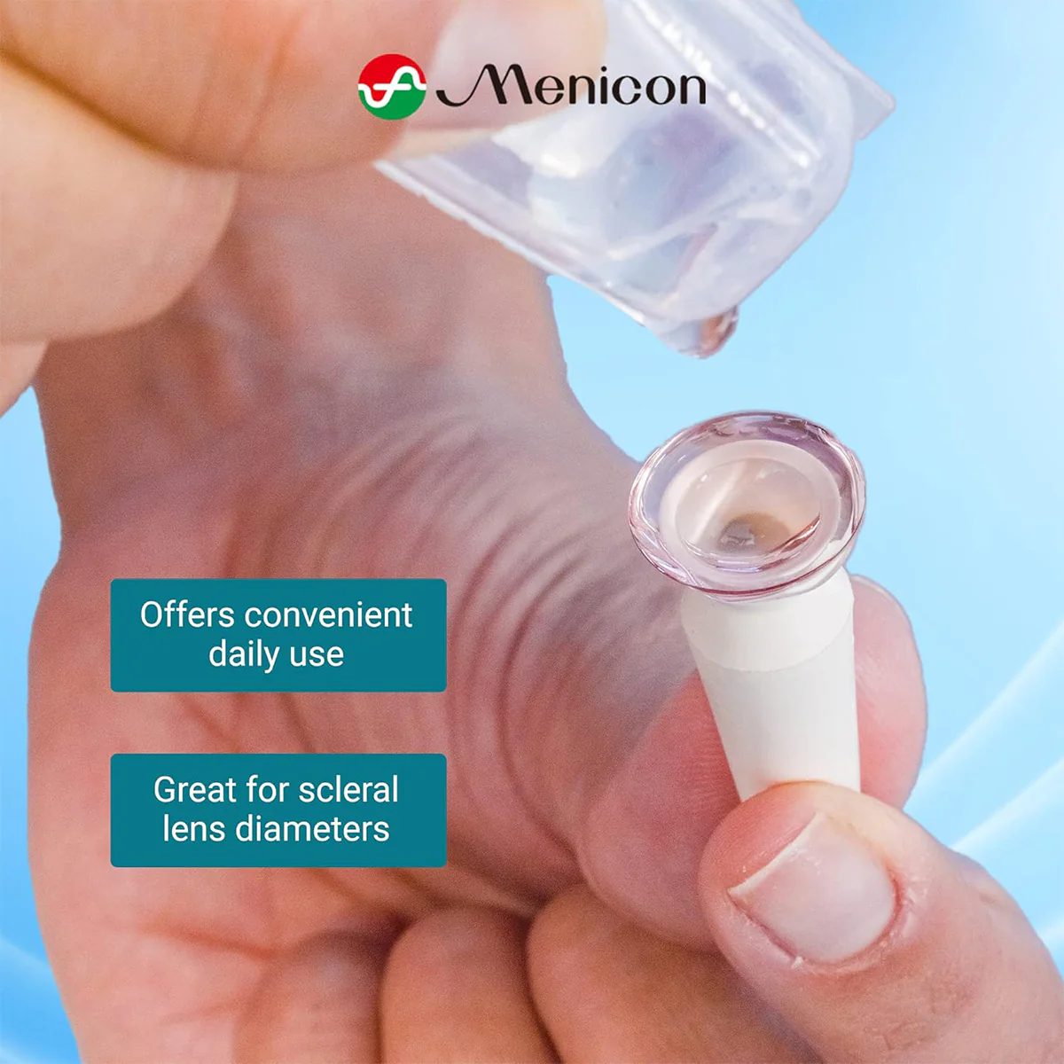 Menicon Lacripure Sterile Saline Solution - 98 Vials for Scleral Lenses - Image 5