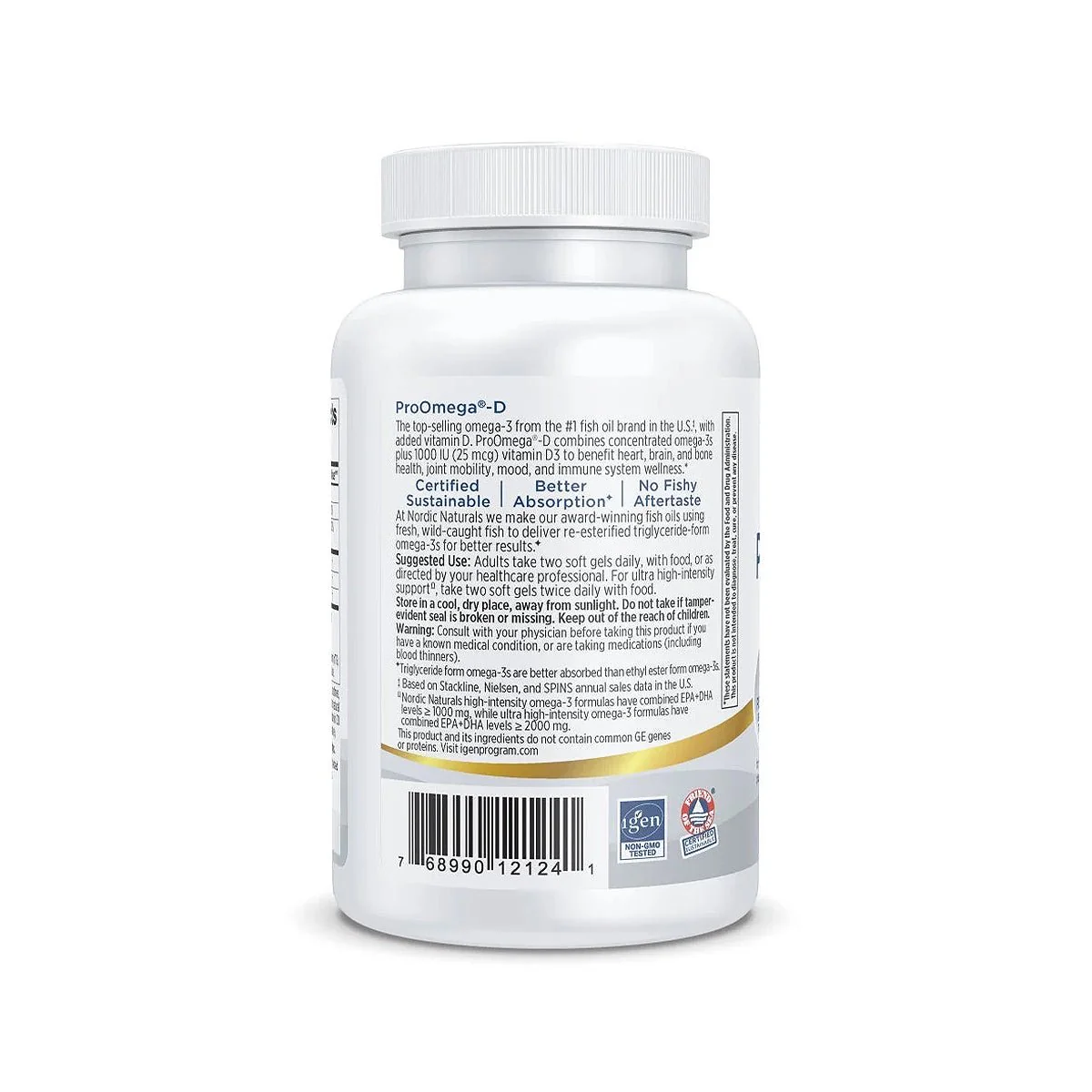 Nordic Naturals ProOmega-D Lemon Flavor (60ct) - Image 3