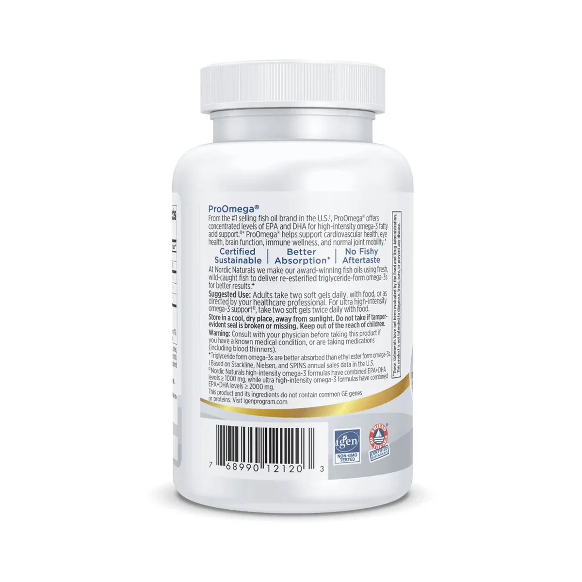 Nordic Naturals ProOmega, Lemon Flavor, Omega Supplement (3 Sizes) - Image 3