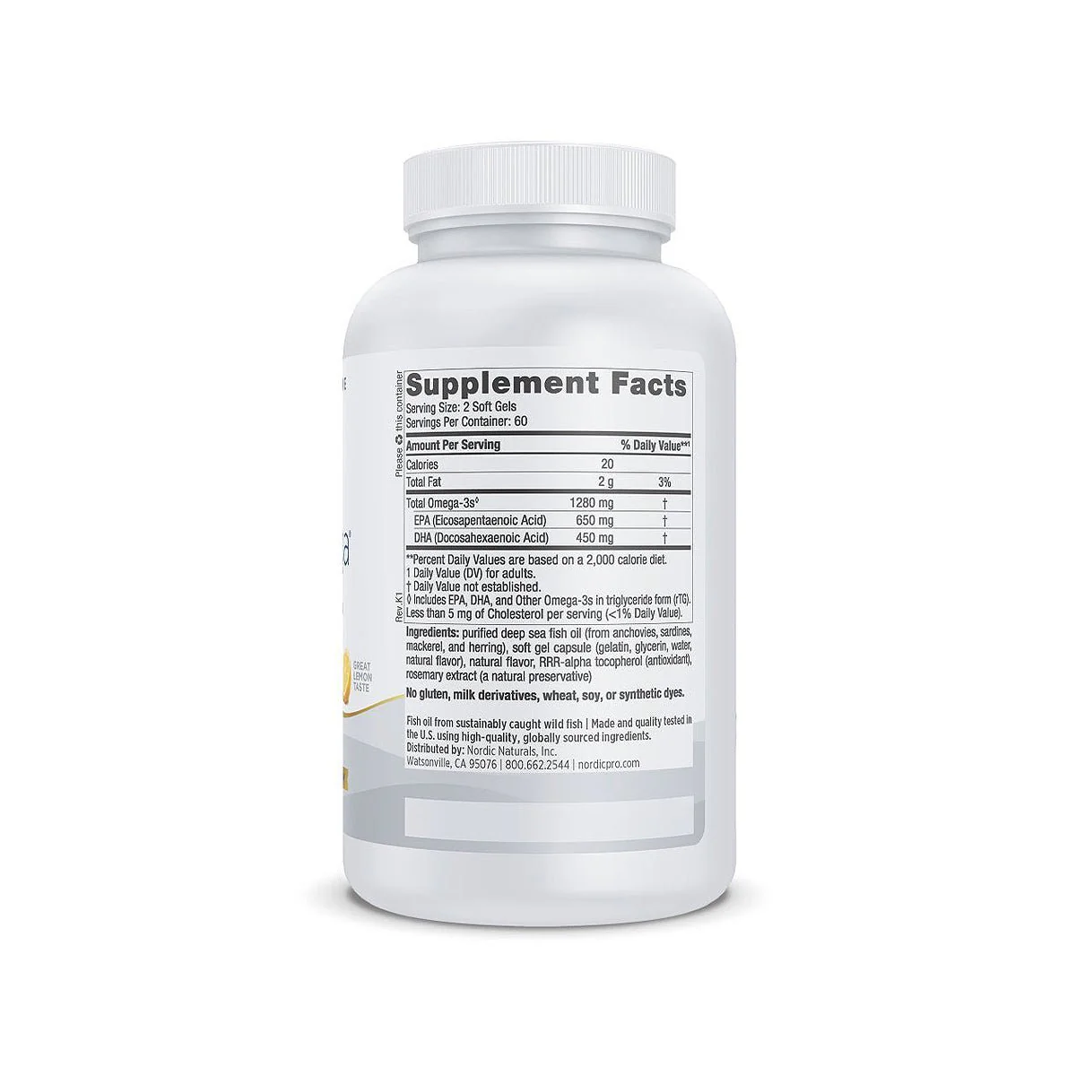 Nordic Naturals ProOmega, Lemon Flavor, Omega Supplement (3 Sizes) - Image 7