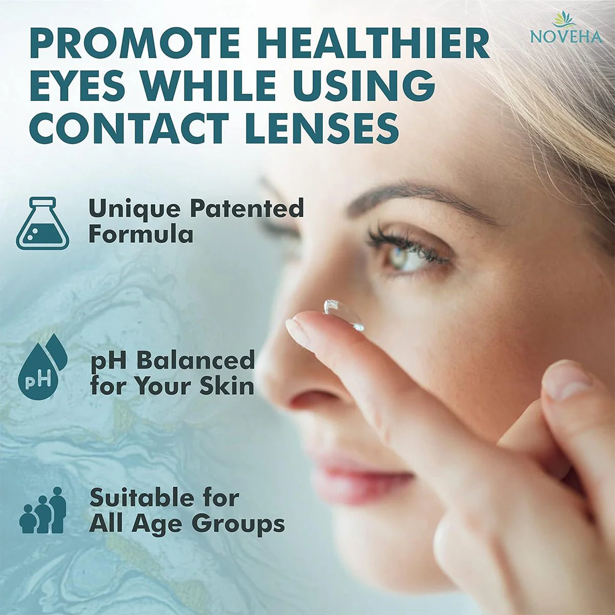 Noveha Hypochlorous Acid Eyelid and Lash Cleanser (30mL) - Image 5