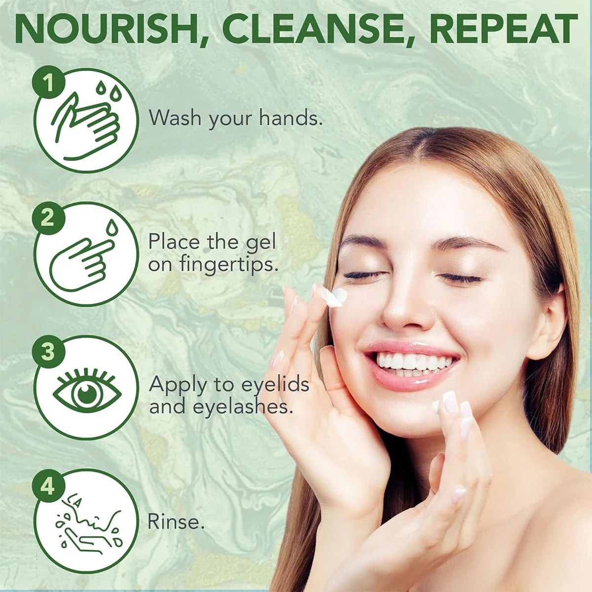 Noveha Tea Tree Eyelid Gel Cleanser (50mL) - Image 3