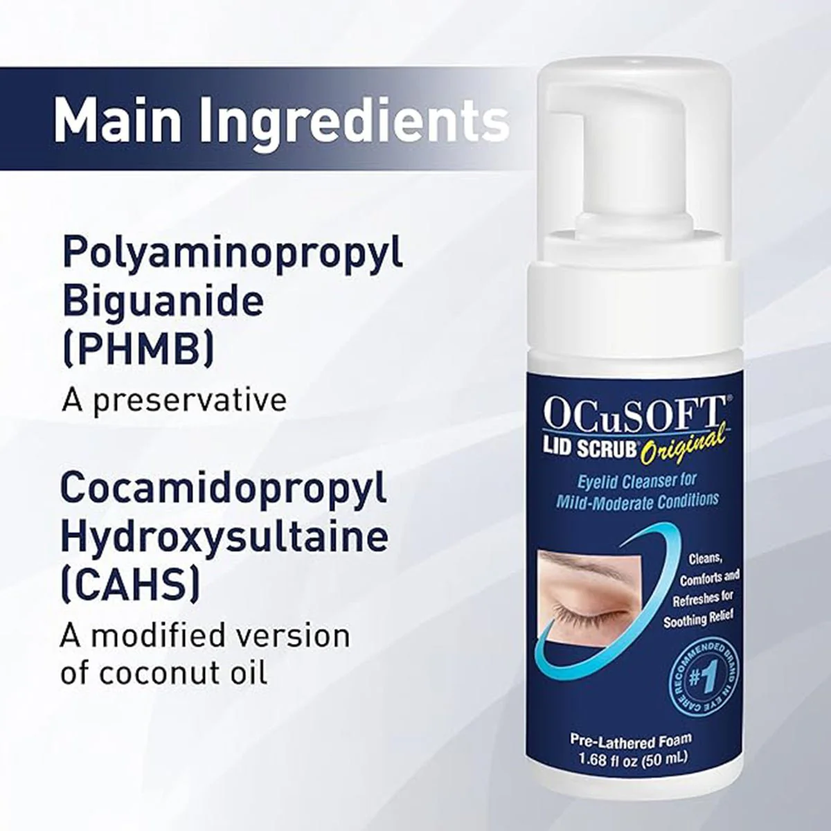 Ocusoft Lid Scrub Original Foaming Eyelid Cleanser - Image 3
