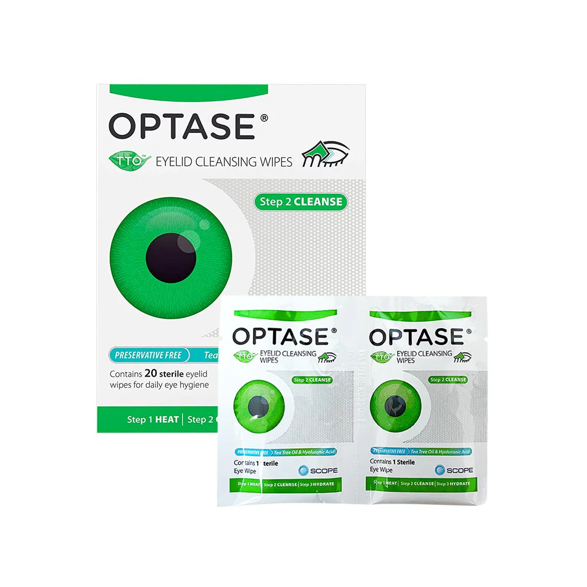 Optase DryEye Kit (A) Heat Mask, Cleansing Wipes, Intense Eye Drops - Image 4