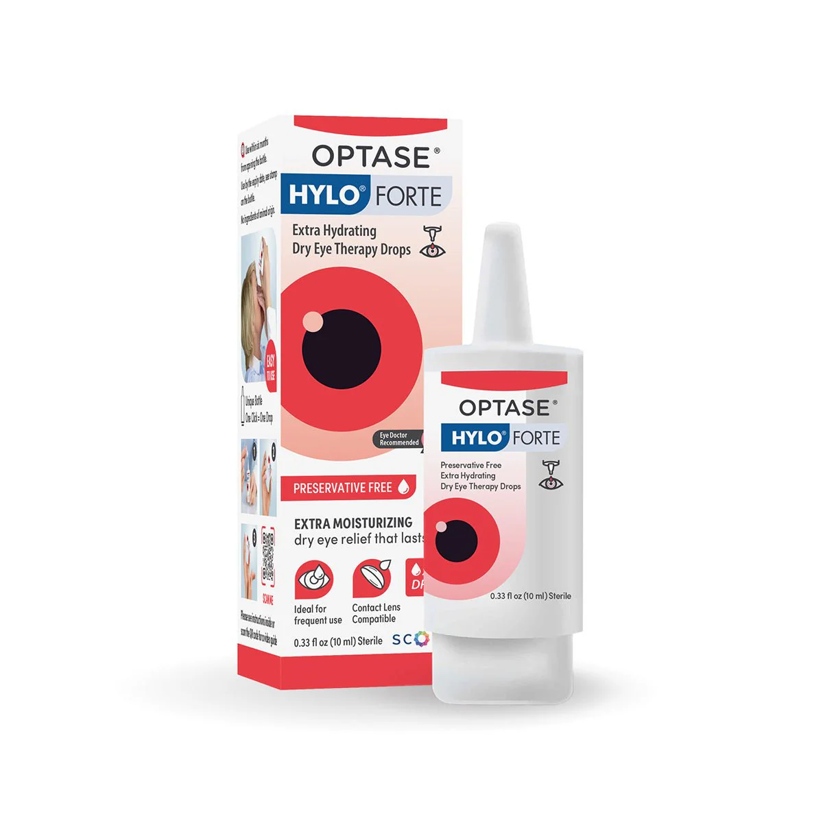 Optase Hylo Forte Dry Eye Therapy Preservative-Free Drops (10mL) - Image 2