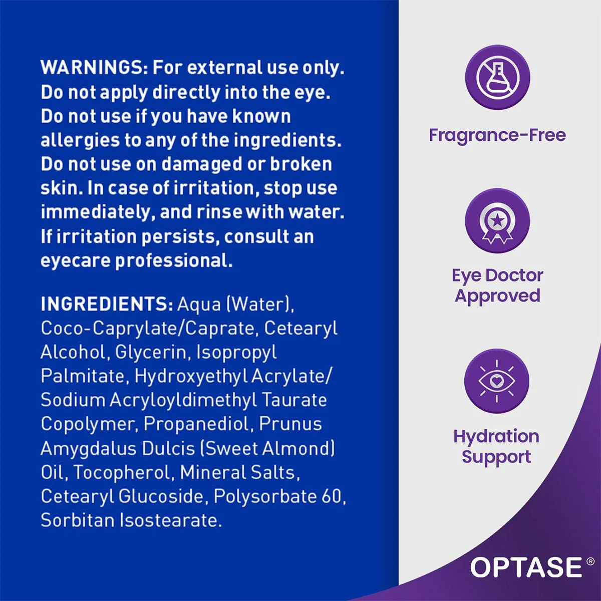 Optase LIFE Sensitive Eye Daily Renewal Cream - Relief for Dry, Sensitive Eyes (15mL) - Image 3