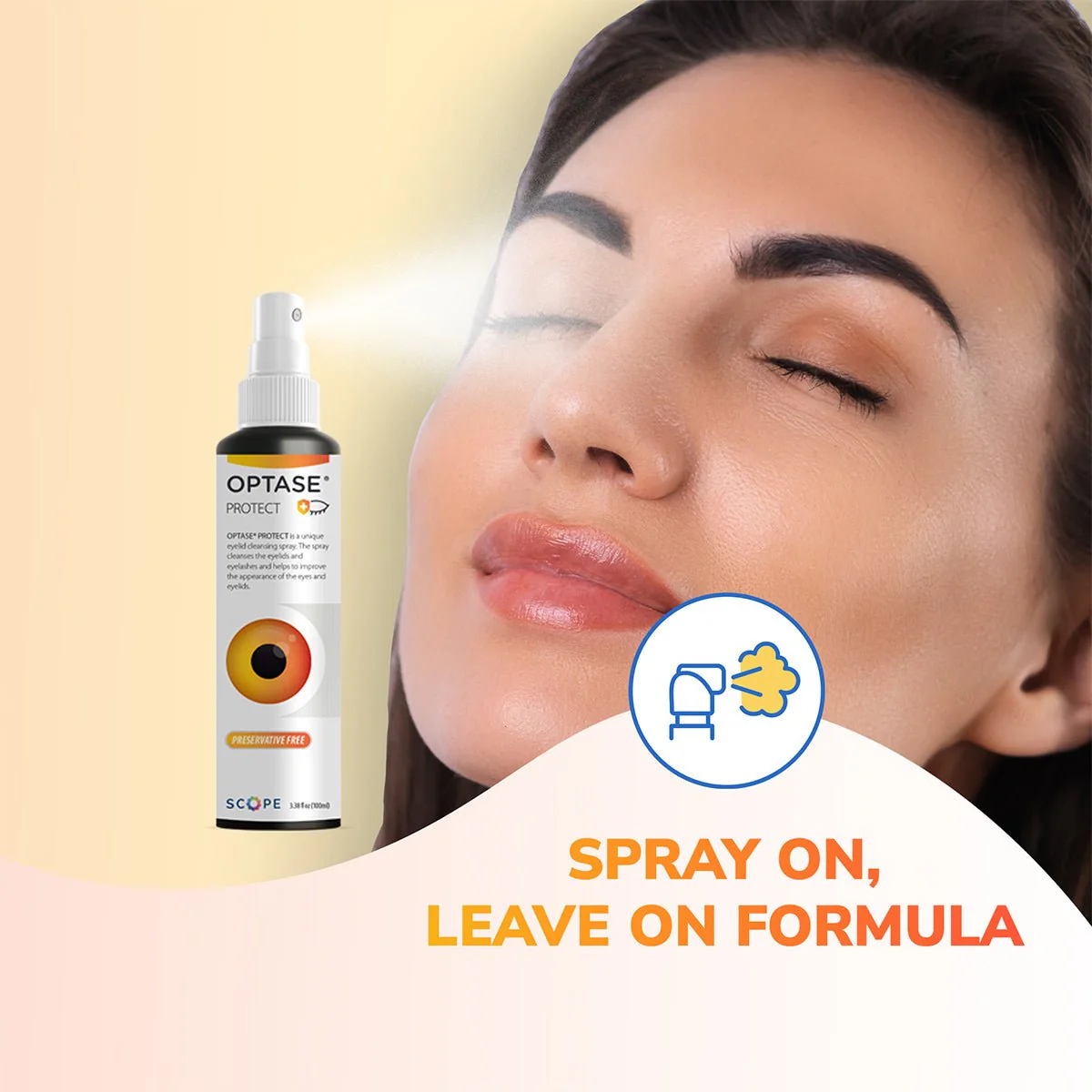 Optase Protect Eyelid Hypochlorous Cleansing Spray (100ml) - Image 4