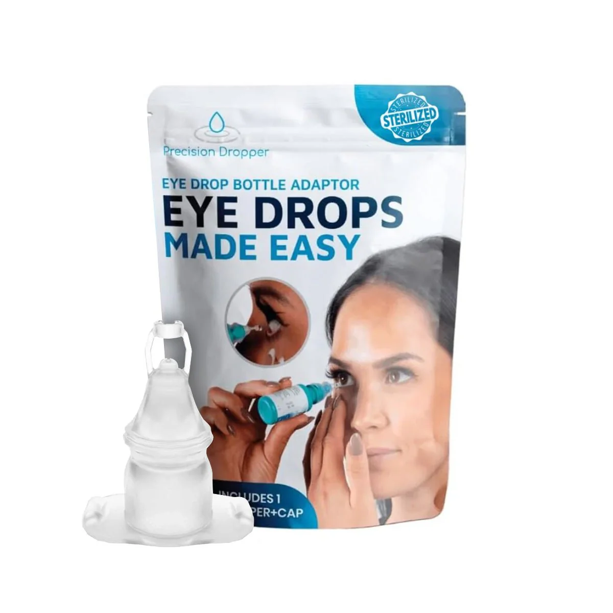 Precision Dropper Eye Drop Assist Device – Mess-Free Eyedrop – Compatible with Most Bottles - - Image 2