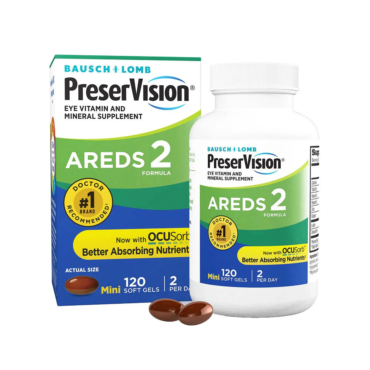 PreserVision AREDS 2 Eye Vitamin & Mineral Supplement 120 Softgels - Image 5