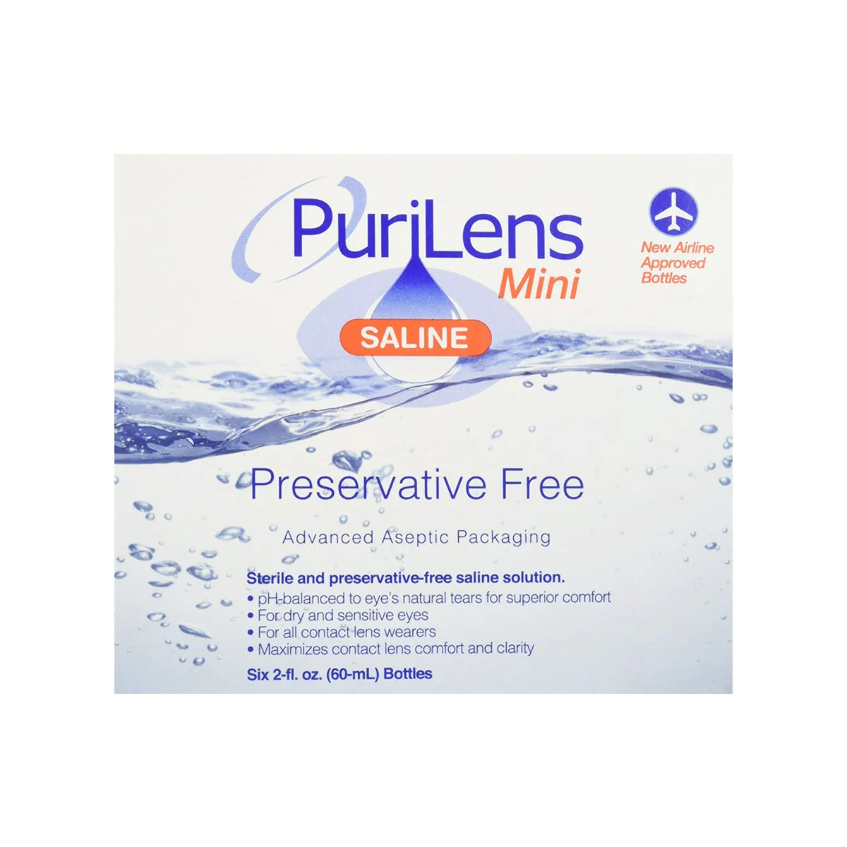 PuriLens Plus Preservative Free Saline (Multiple Sizes and Packs) - Image 3