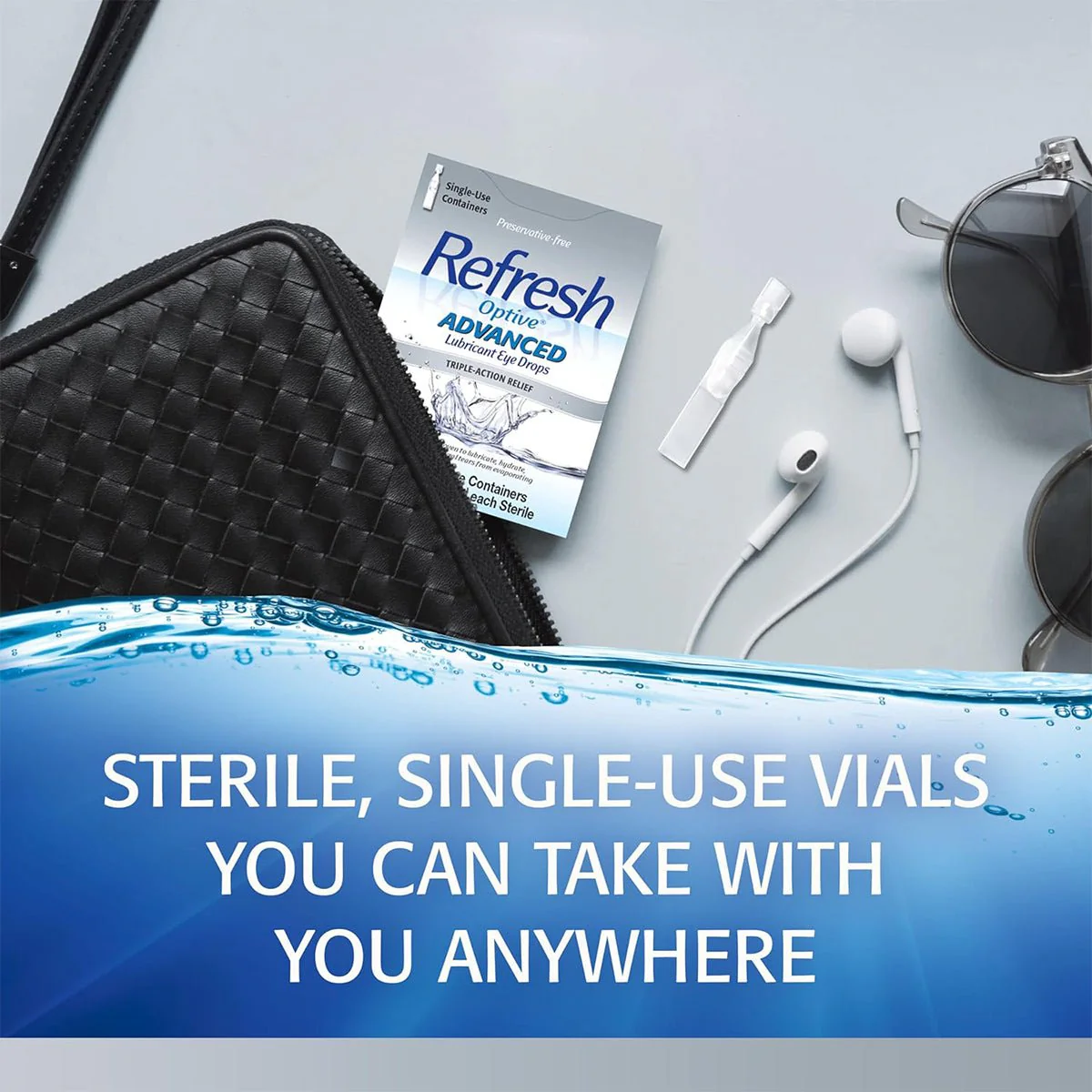 Refresh Optive® Advanced Preservative-Free Lubricant Eye Drops (30 Single-Use Vials) - Image 4