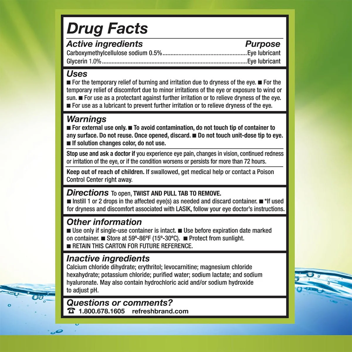 Refresh Relieva Preservative-Free Lubricant Eye Drops (10mL Multi-Dose Bottle) - Image 3